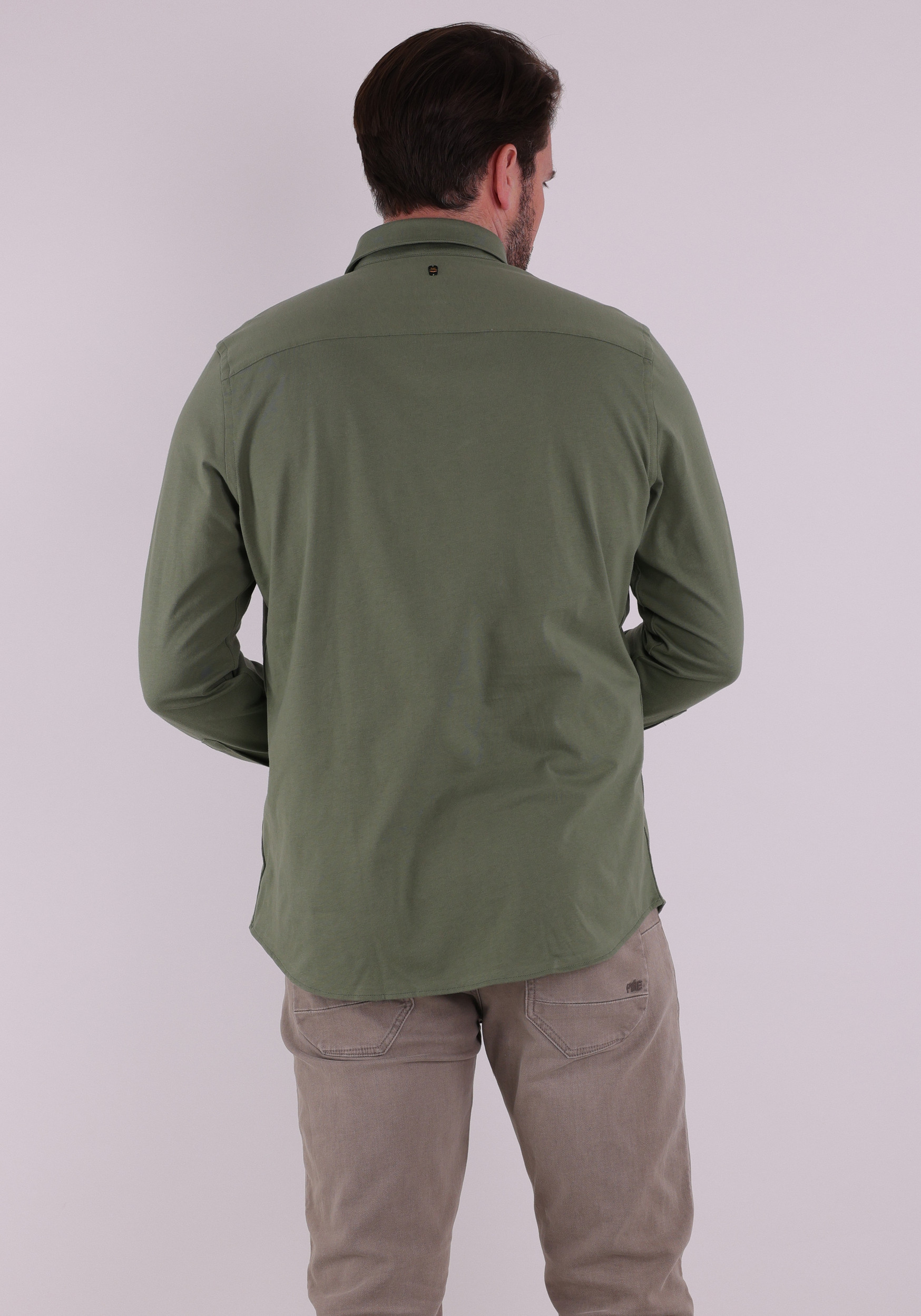 PME Legend Overhemd PSI2511234 Midden groen