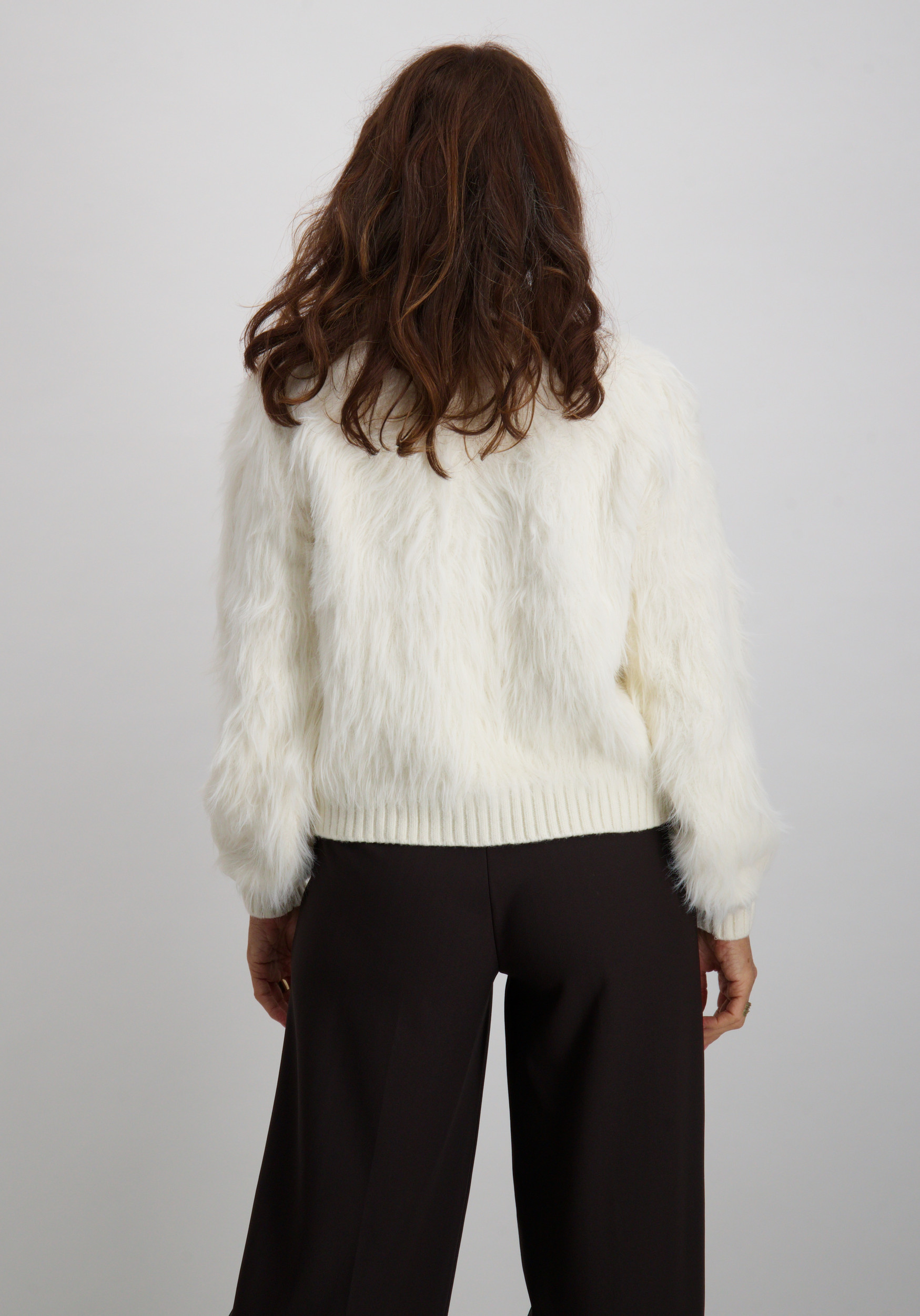 Geisha Vest Furry 54500-10 Wolwit-ecru