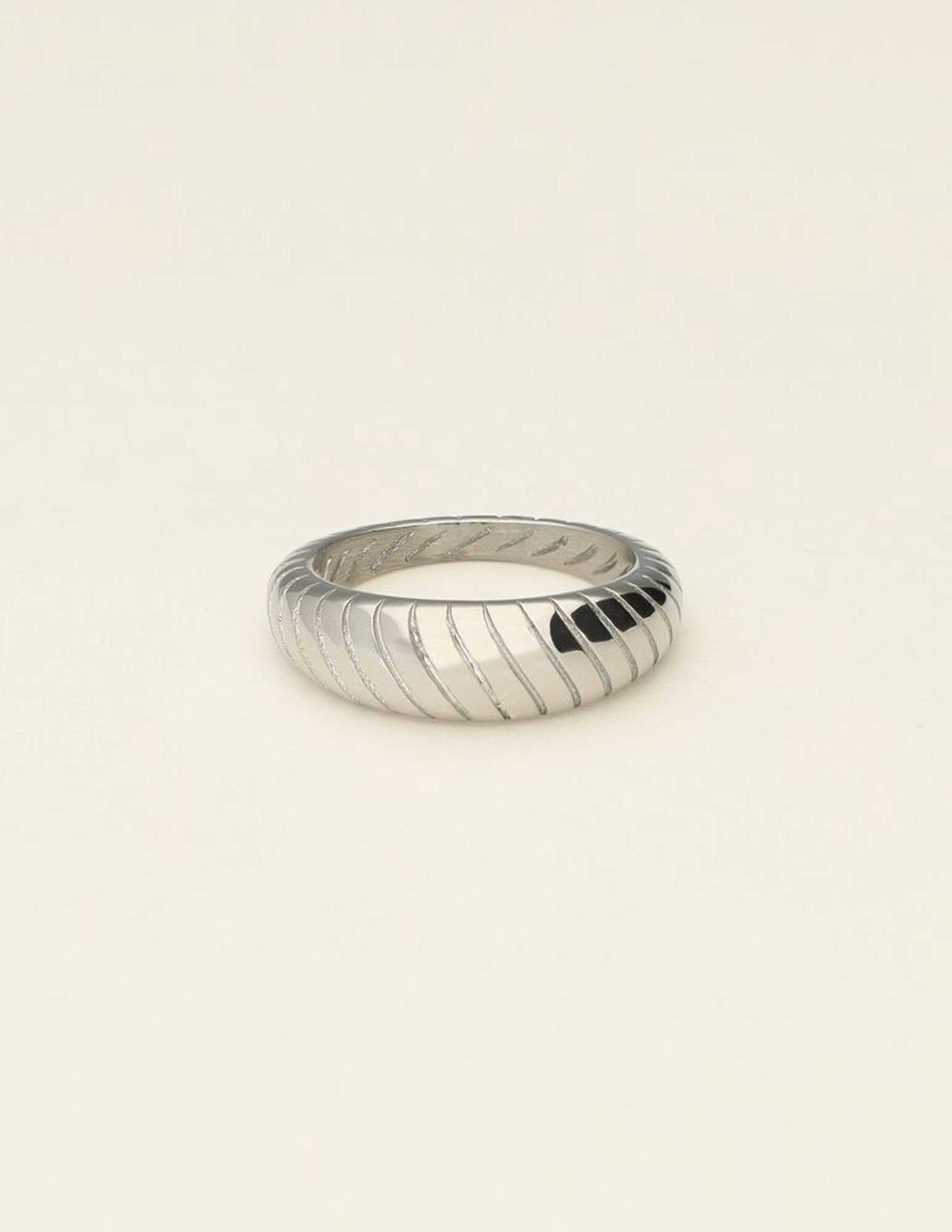 My Jewellery Ring met ribbels MJ09524 Zilver