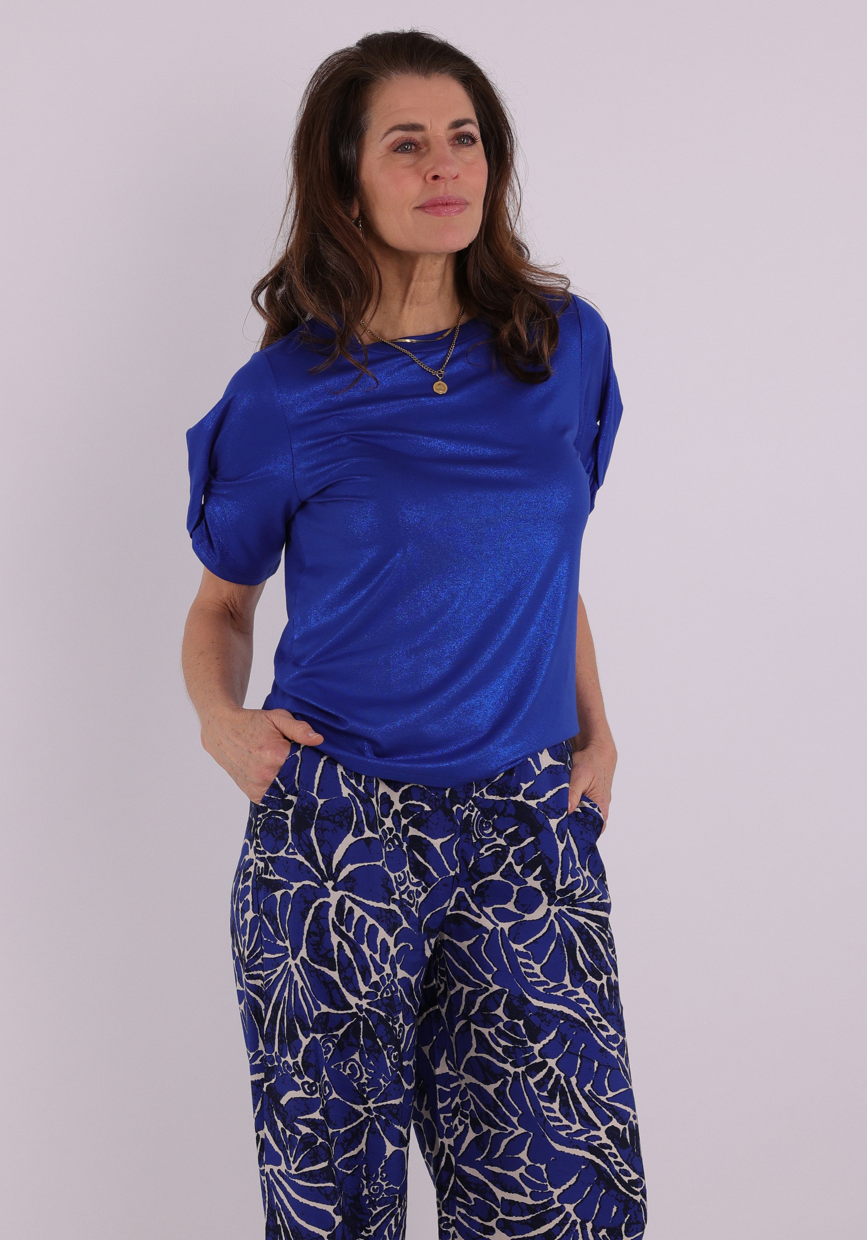 Tramontana T-shirt Coated D02-19-401 Blauw