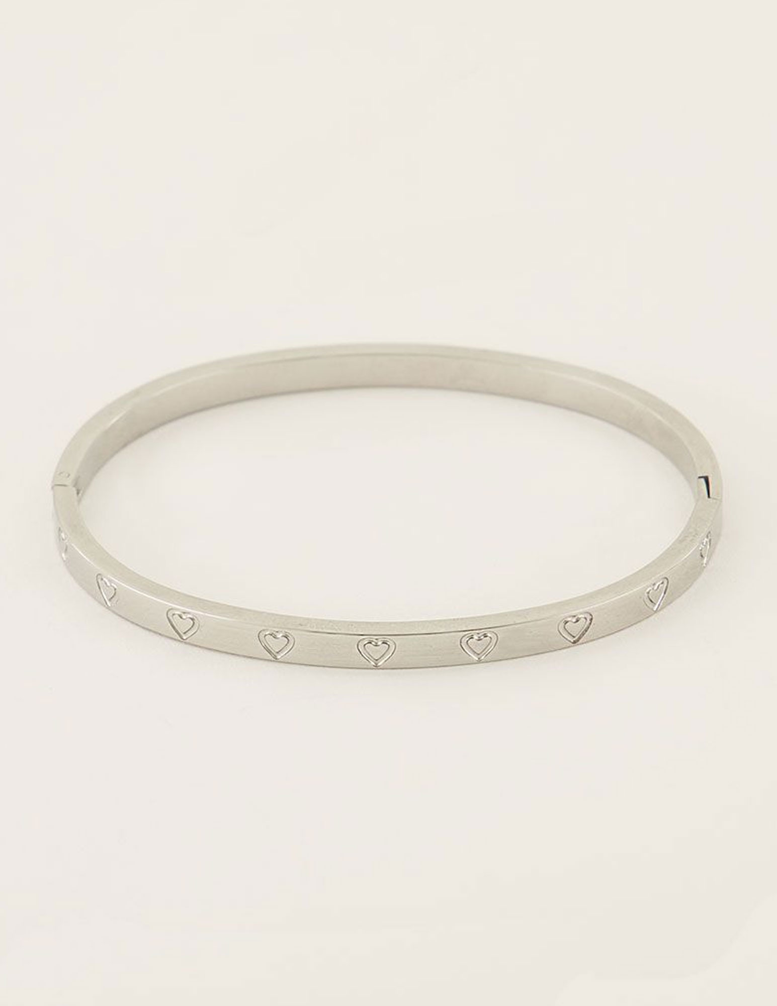 My Jewellery Bangle engraved hearts MJ07347 Zilver