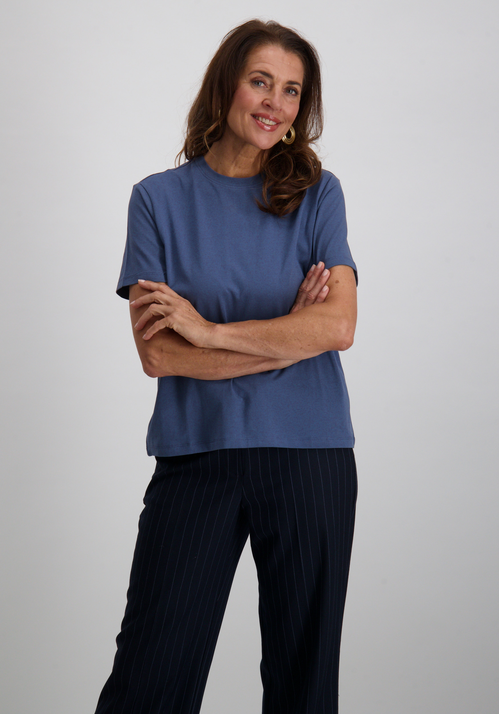 Vila T-shirt Nora 14103448 Raf blauw