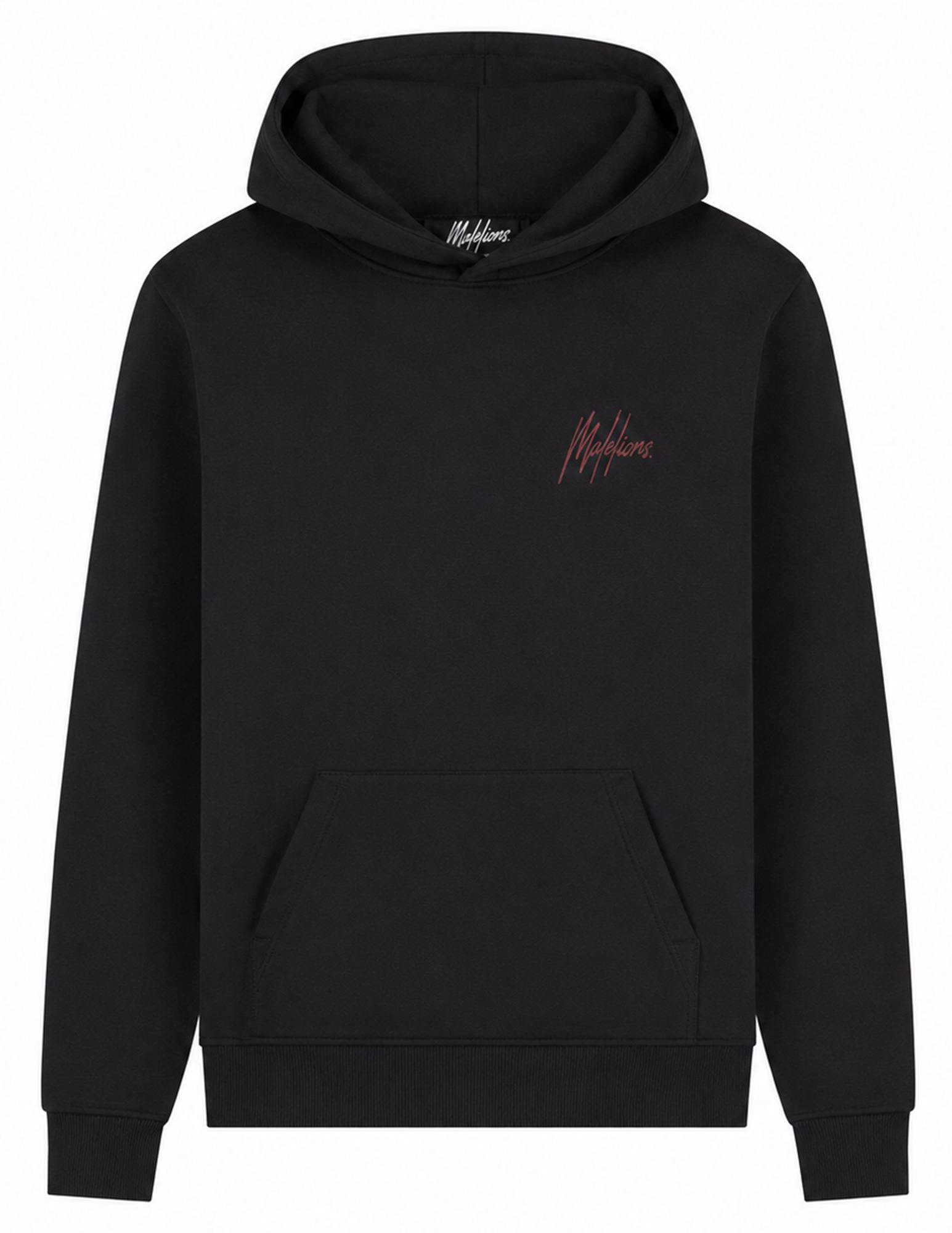 Malelions Hoodie Striped Signature MMA50026053 Zwart