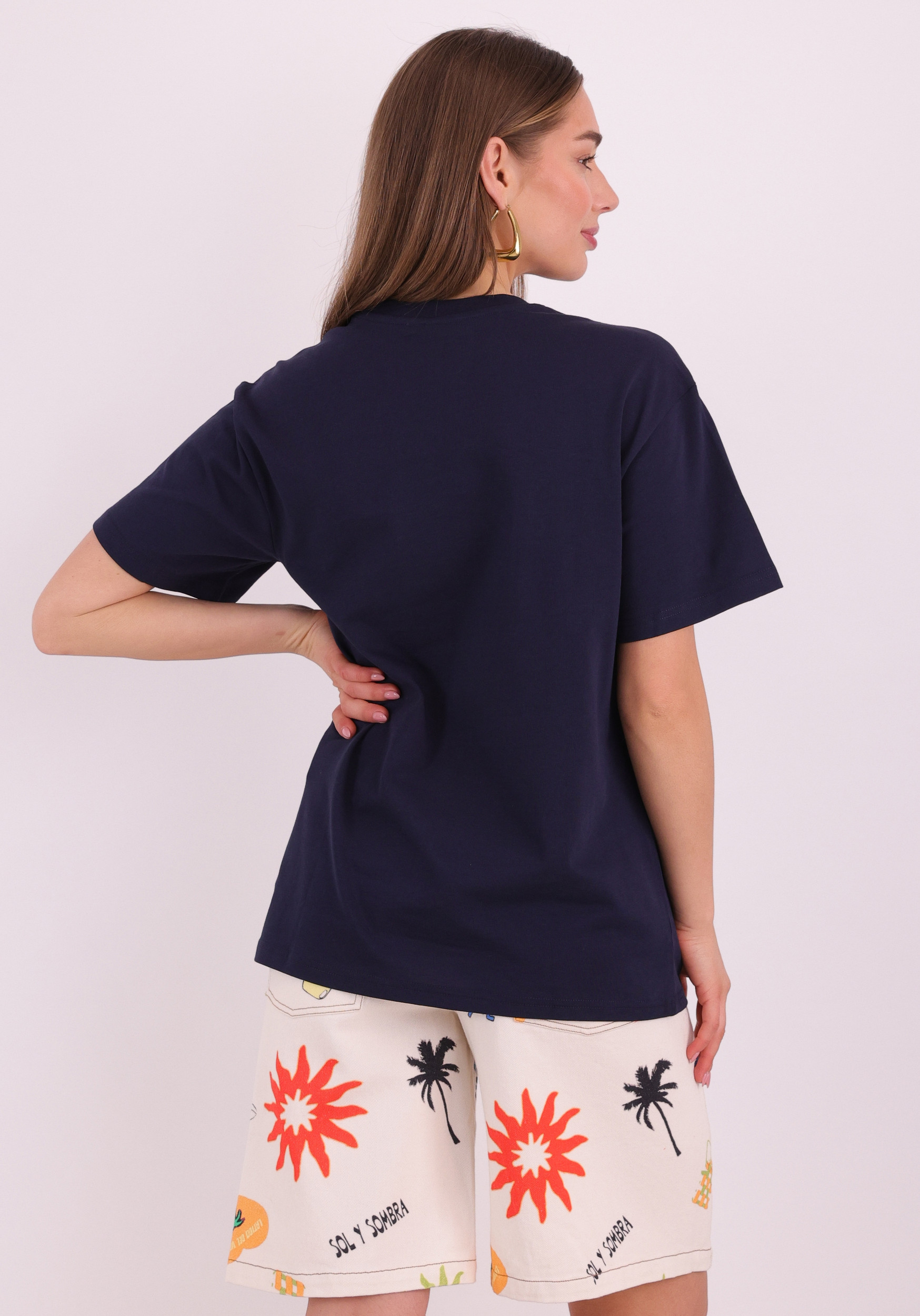 ONLY T-shirt Rikka 15364787 Donker blauw