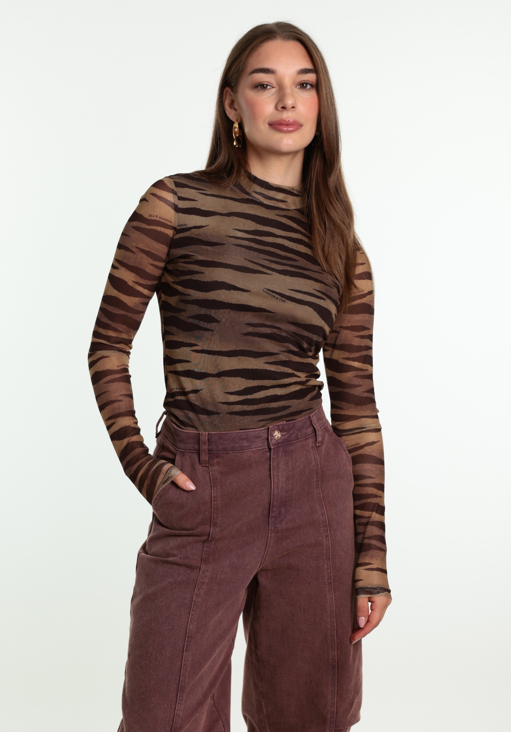 Harper & Yve Top Jane AW6T505 Bruin