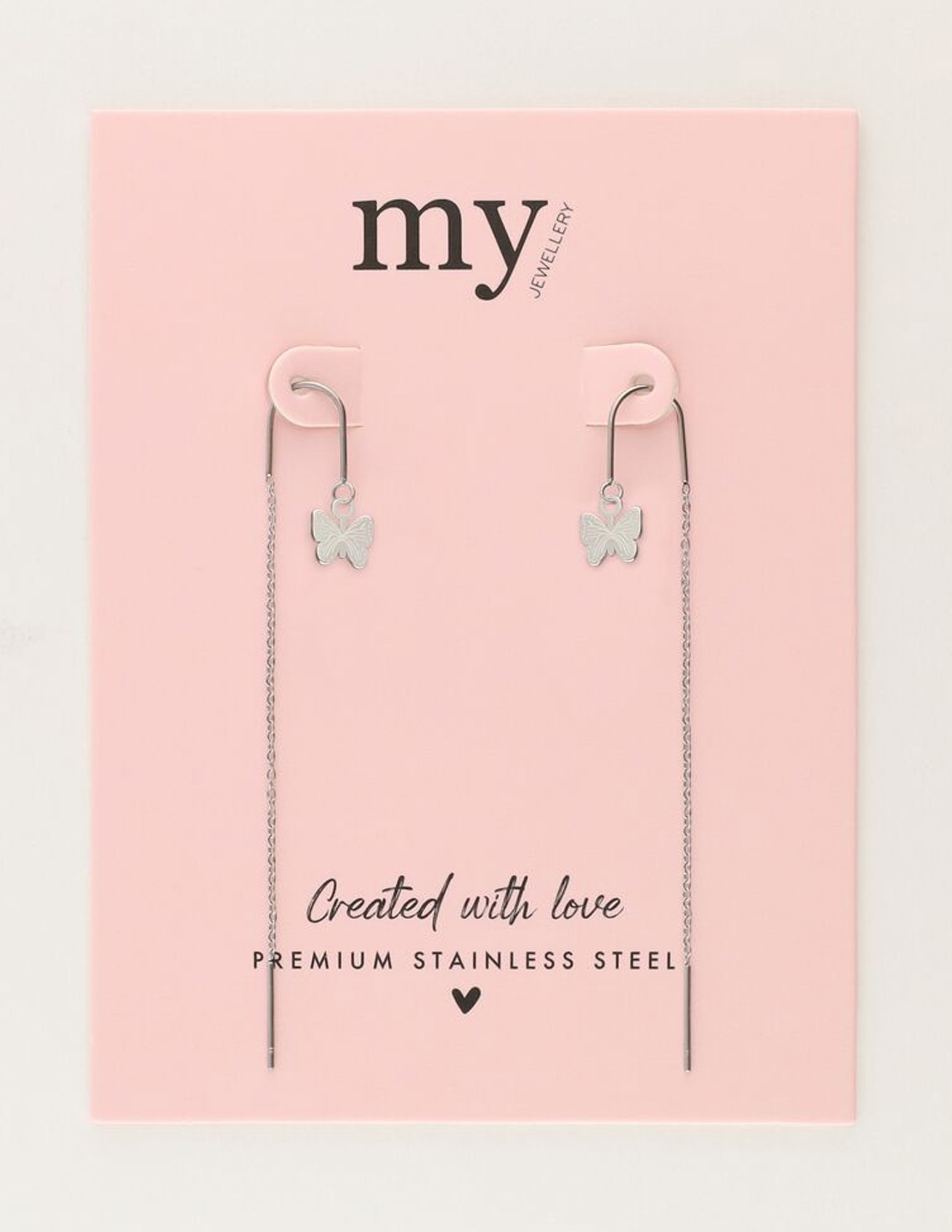 My Jewellery Oorhangers met vlinder MJ11486 Zilver