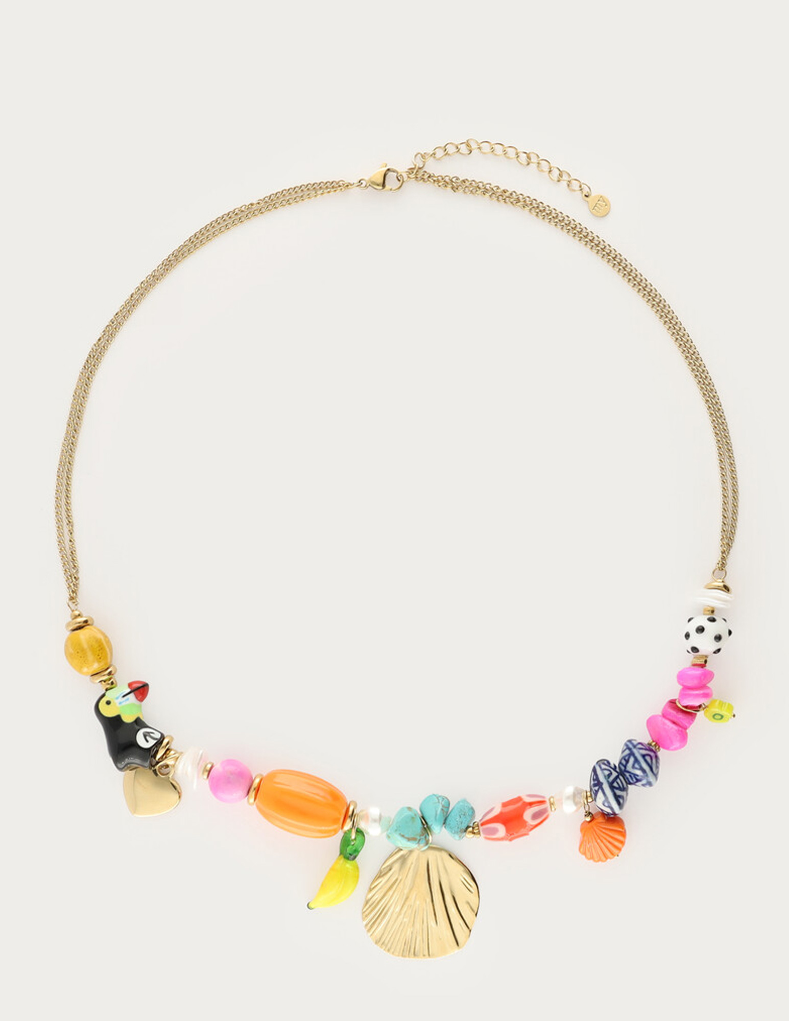 My Jewellery Tropical kralen ketting met toekan MJ15544
