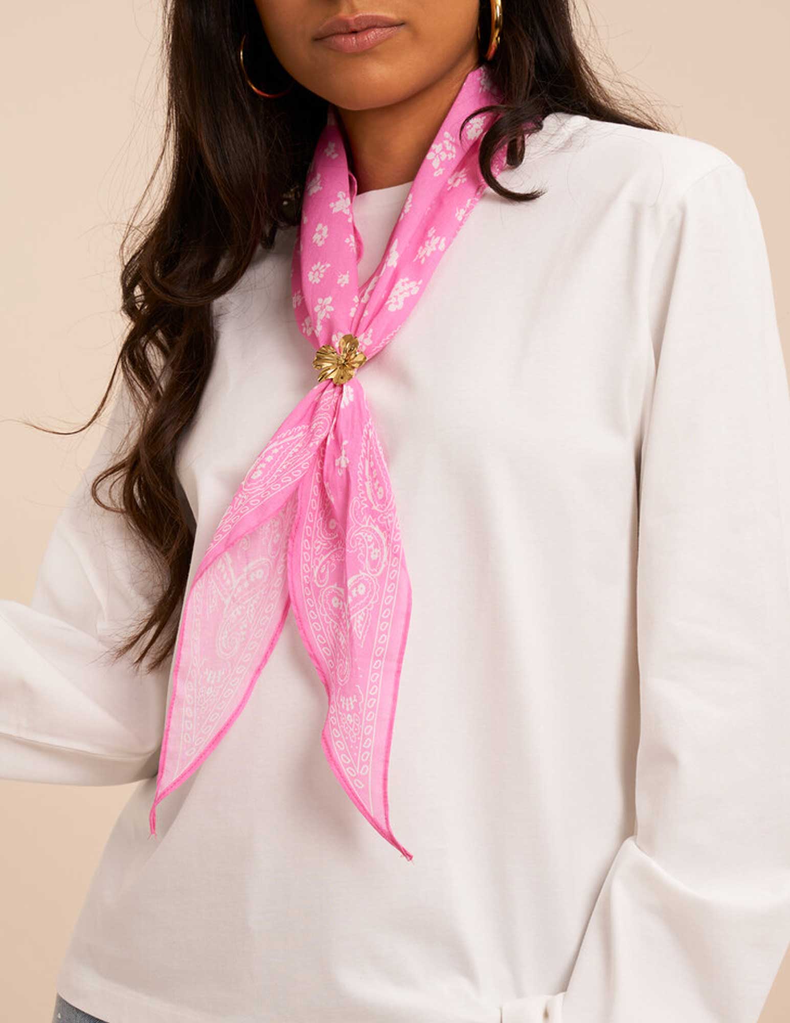 My Jewellery Sjaal Paisley print MJ15997 Rose