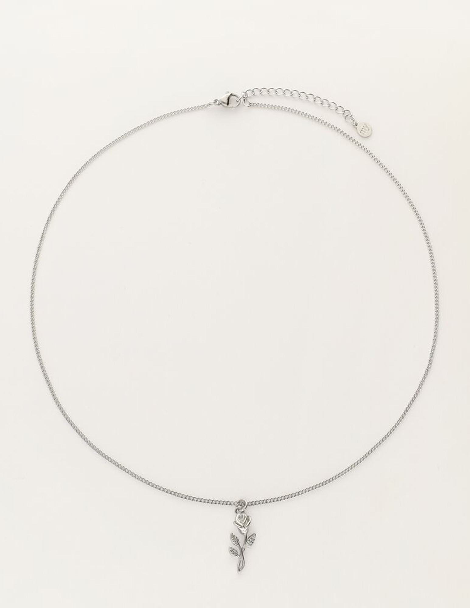 My Jewellery Vintage ketting met roos MJ11505 Zilver