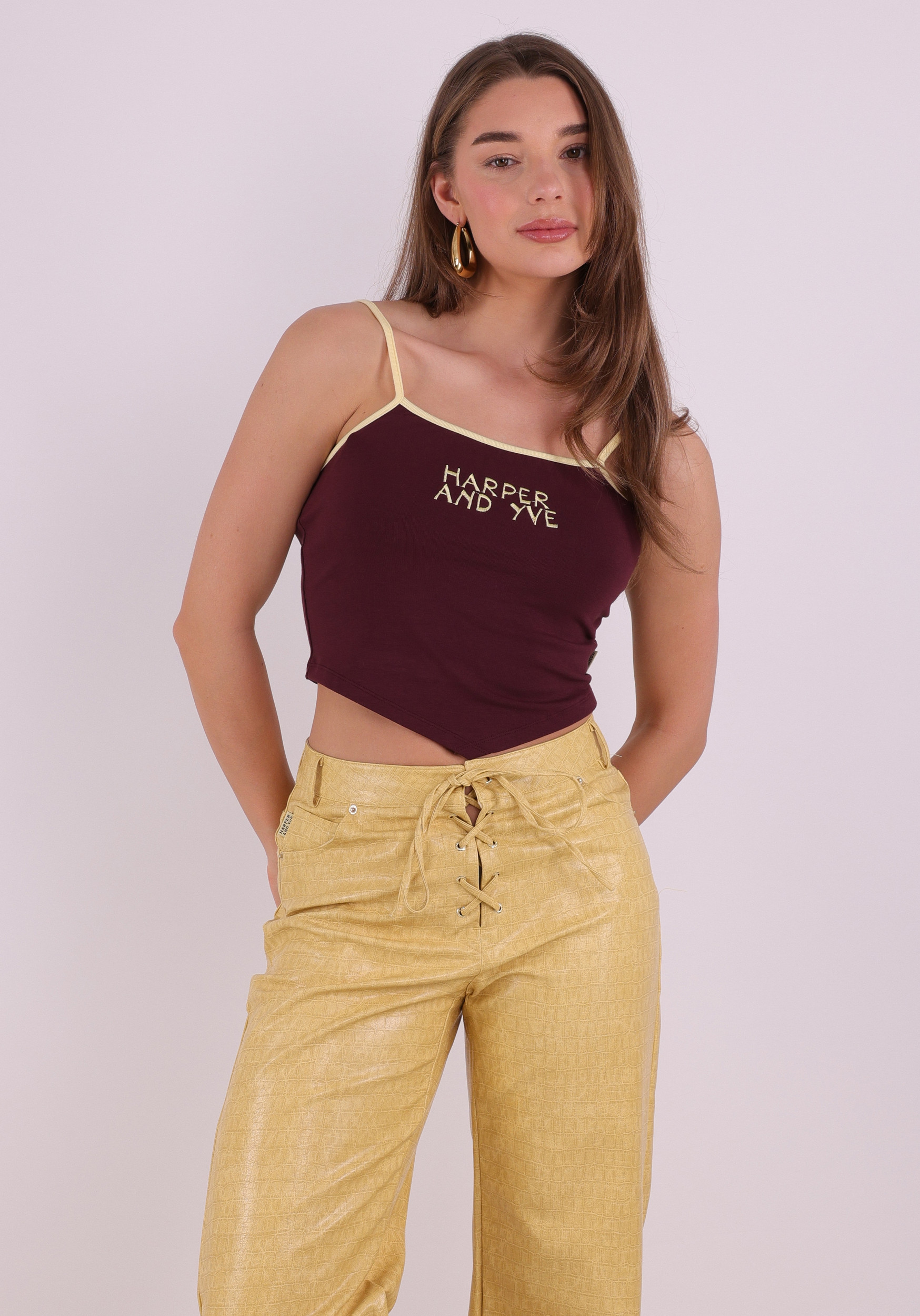 Harper & Yve Top Miles SS6P406 Donker Paars