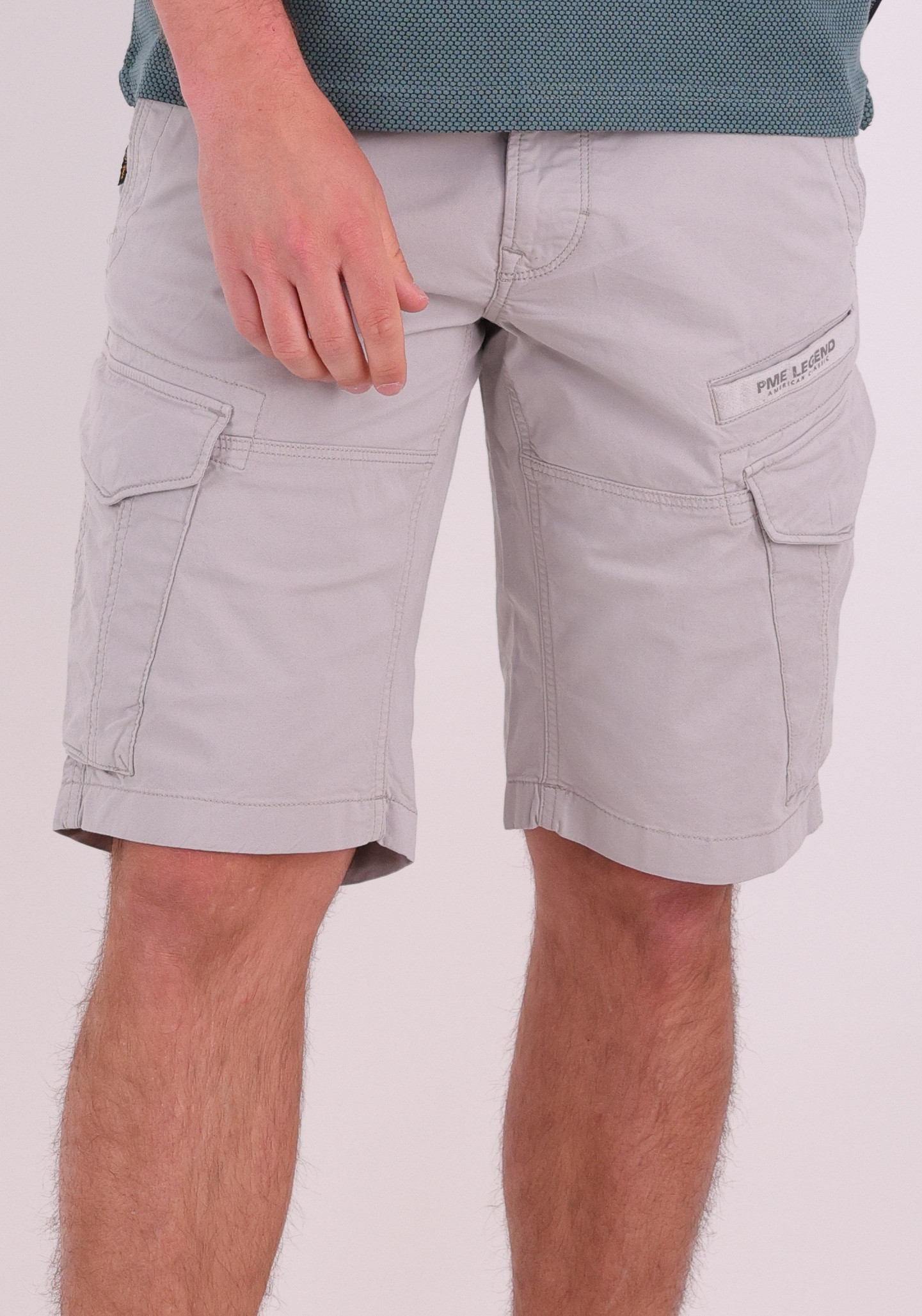 PME Legend Cargo short Nordrop PSH2604661 Licht grijs
