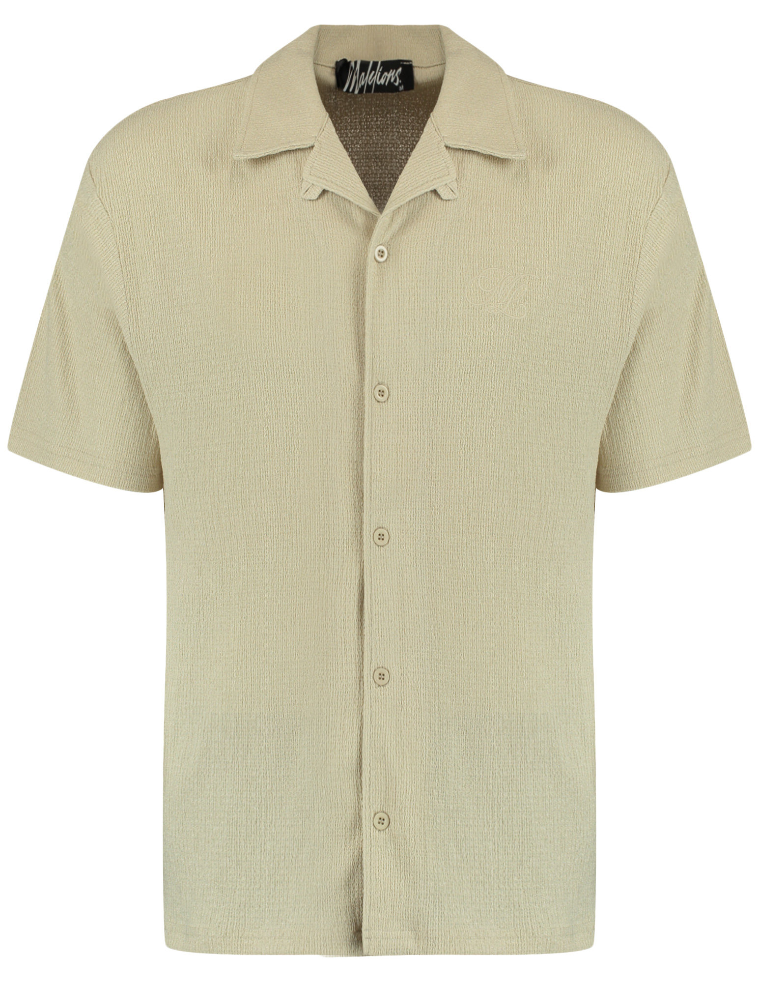 Malelions Overhemd Emblem seersucker MMC30026057