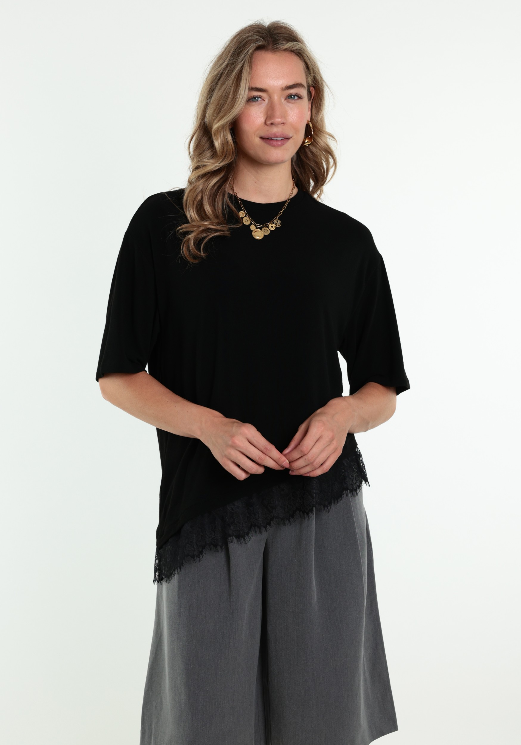 ONLY T-shirt Glamour 15391753 Zwart