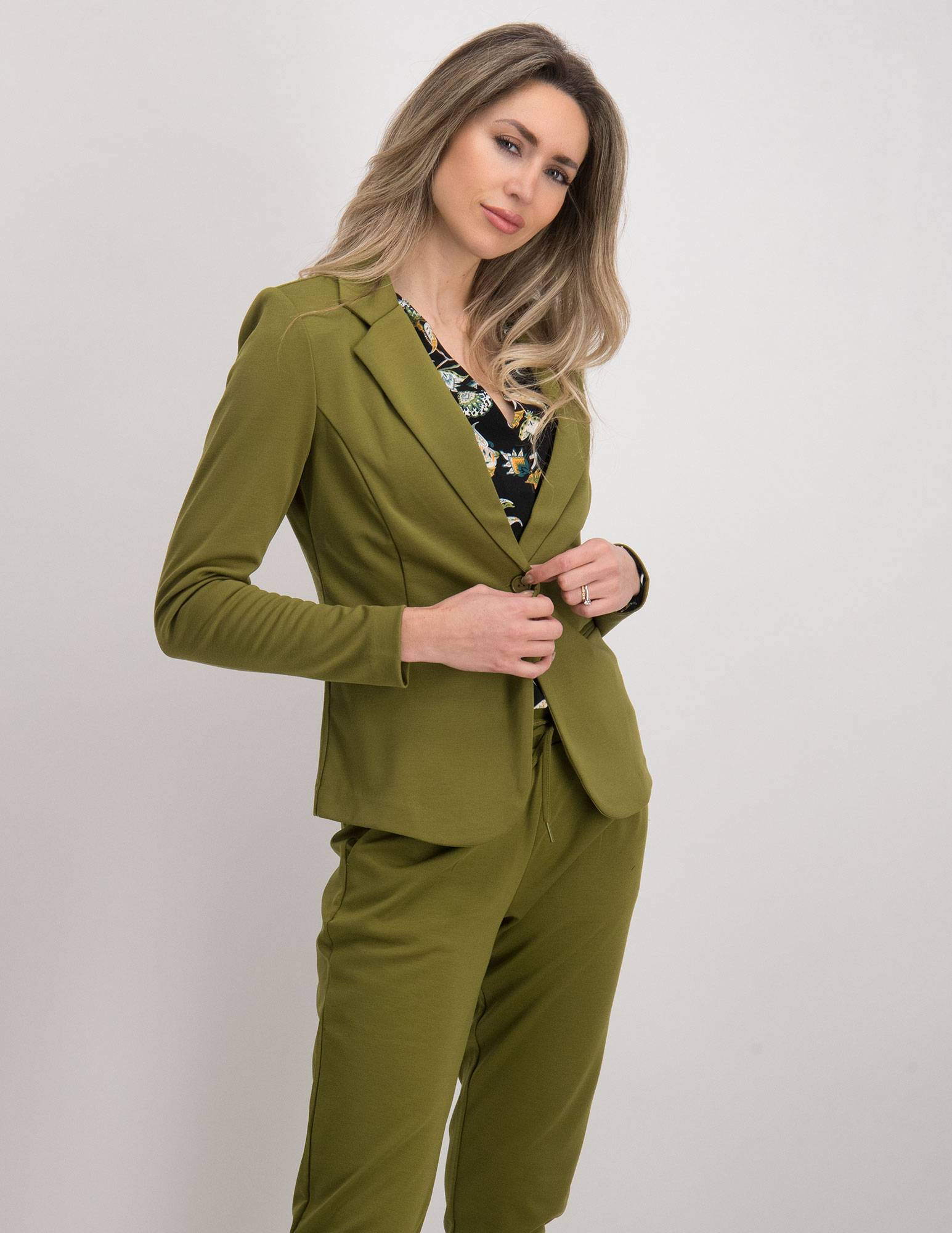Ichi Blazer Kate 20101801 Olijf Groen