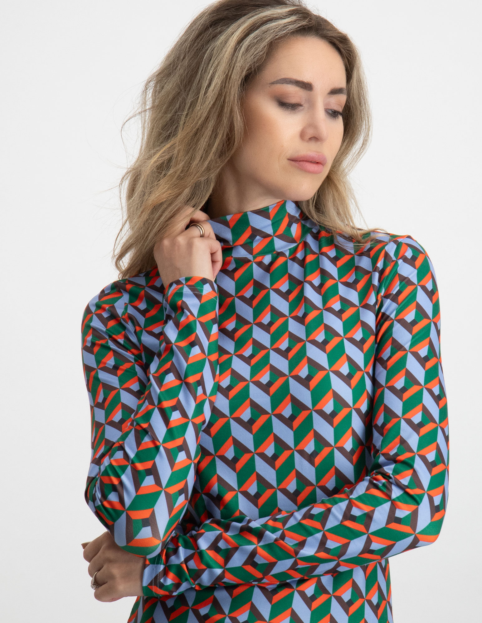 Colourful Rebel Turtkeneck Neyo graphic WT215028 Multi