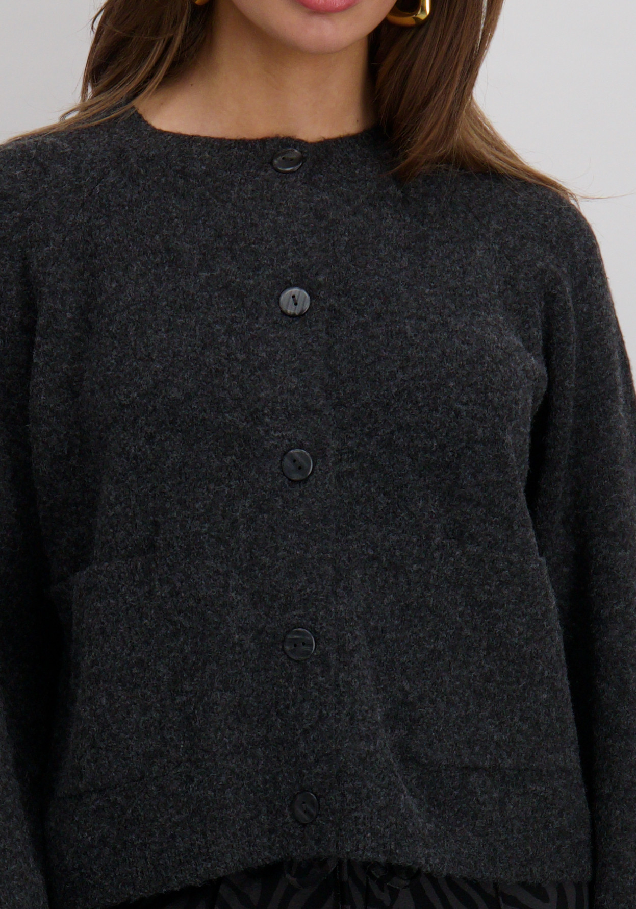 Only Vest Piemonte 15344118 Donker Grijs