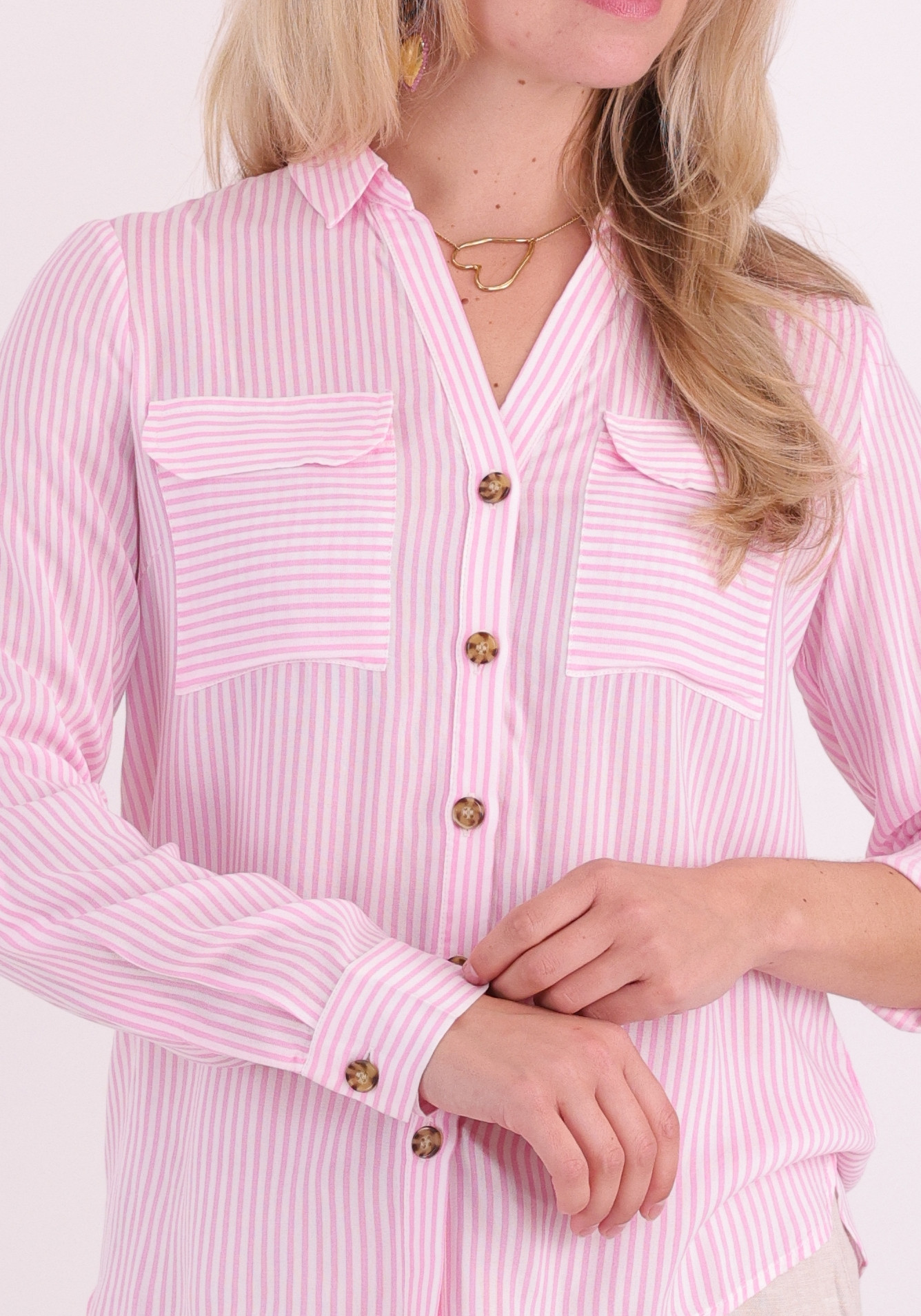 VERO MODA Blouse Bumpy 10275283 Licht rose