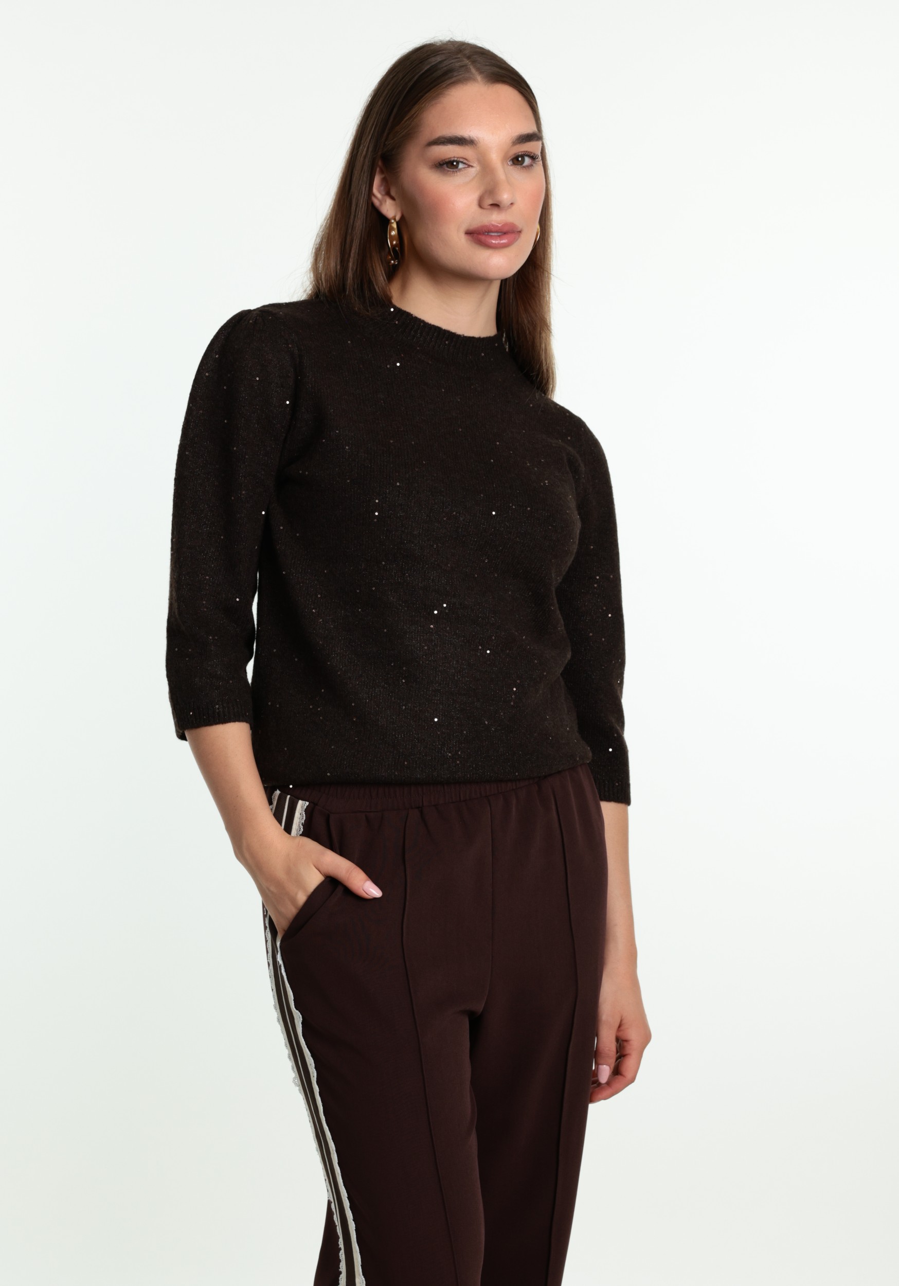 Tramontana Trui O08-21-601 O08-21-601 Bruin