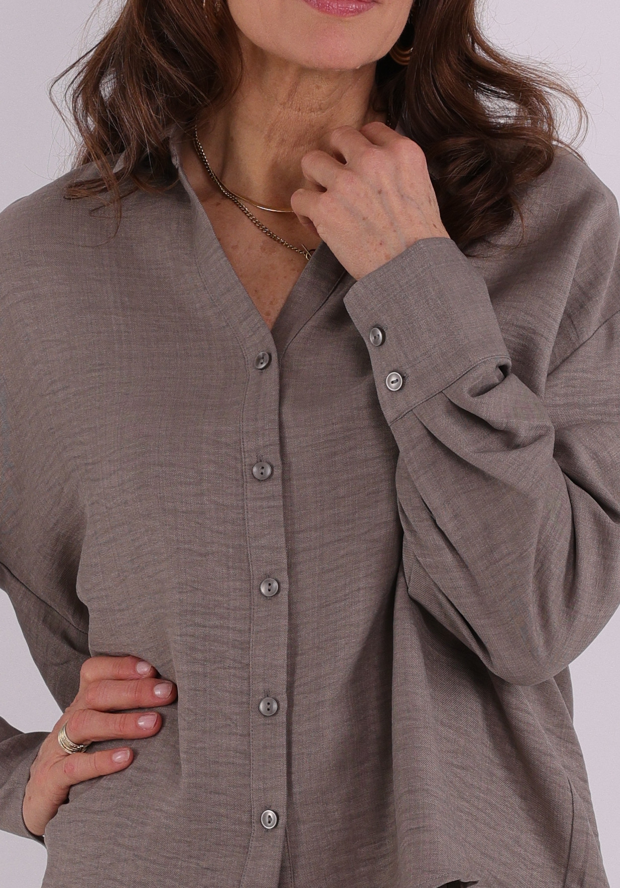 Vero moda Blouse Melaney queeny 10316389 Licht bruin