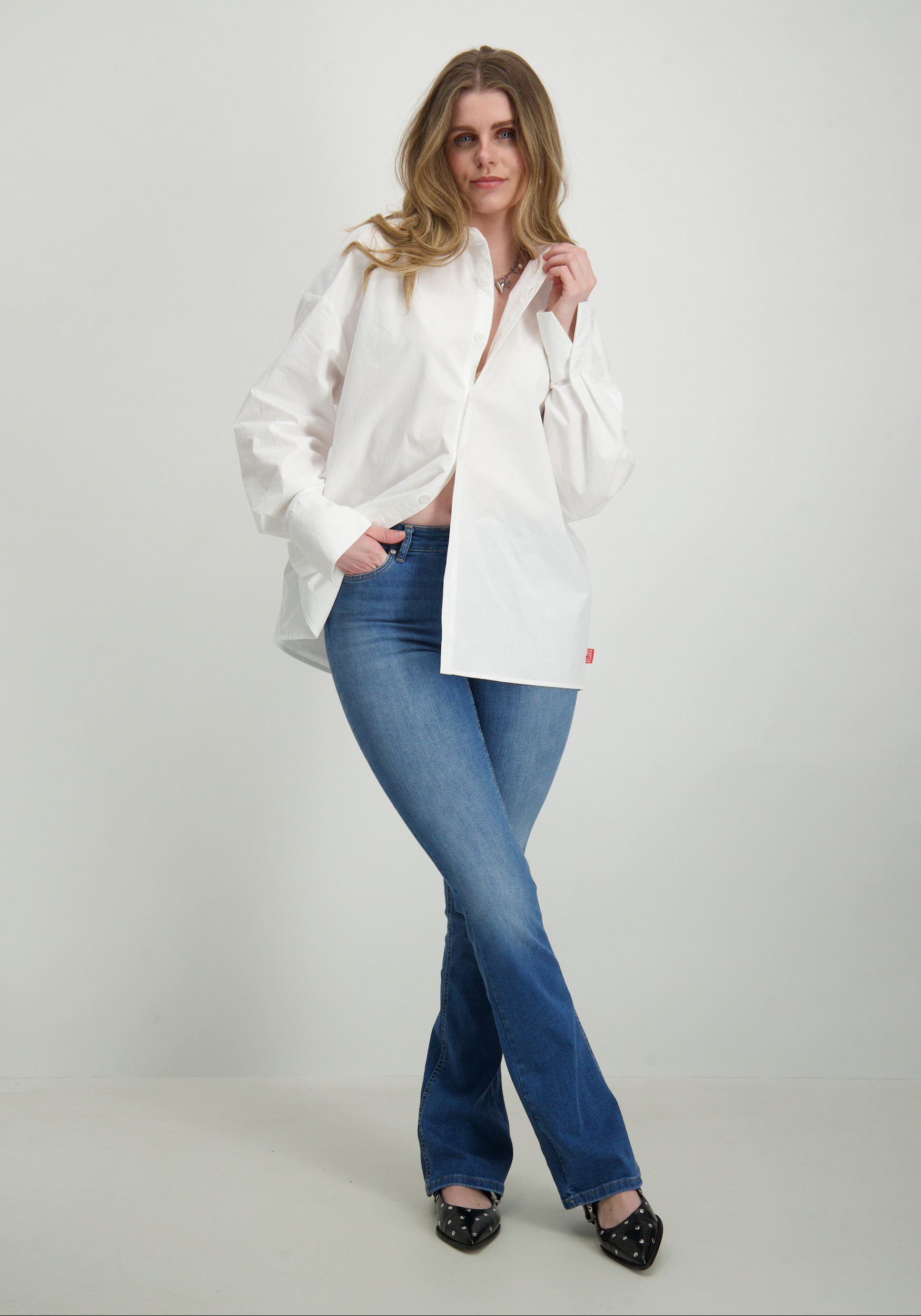 Only Flared jeans Blush 15223514 Blauw