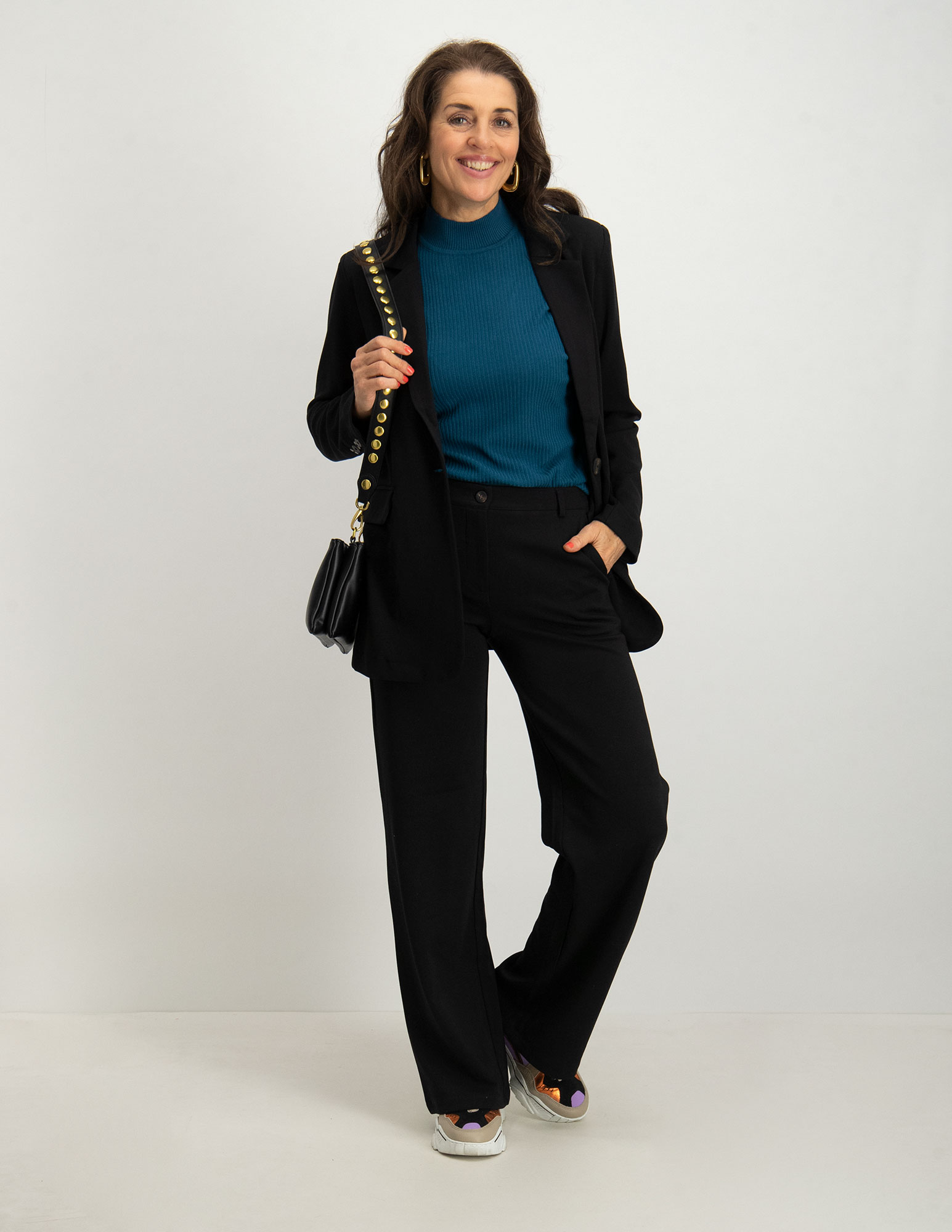 FREE|QUENT Broek Nanni 200632 Zwart