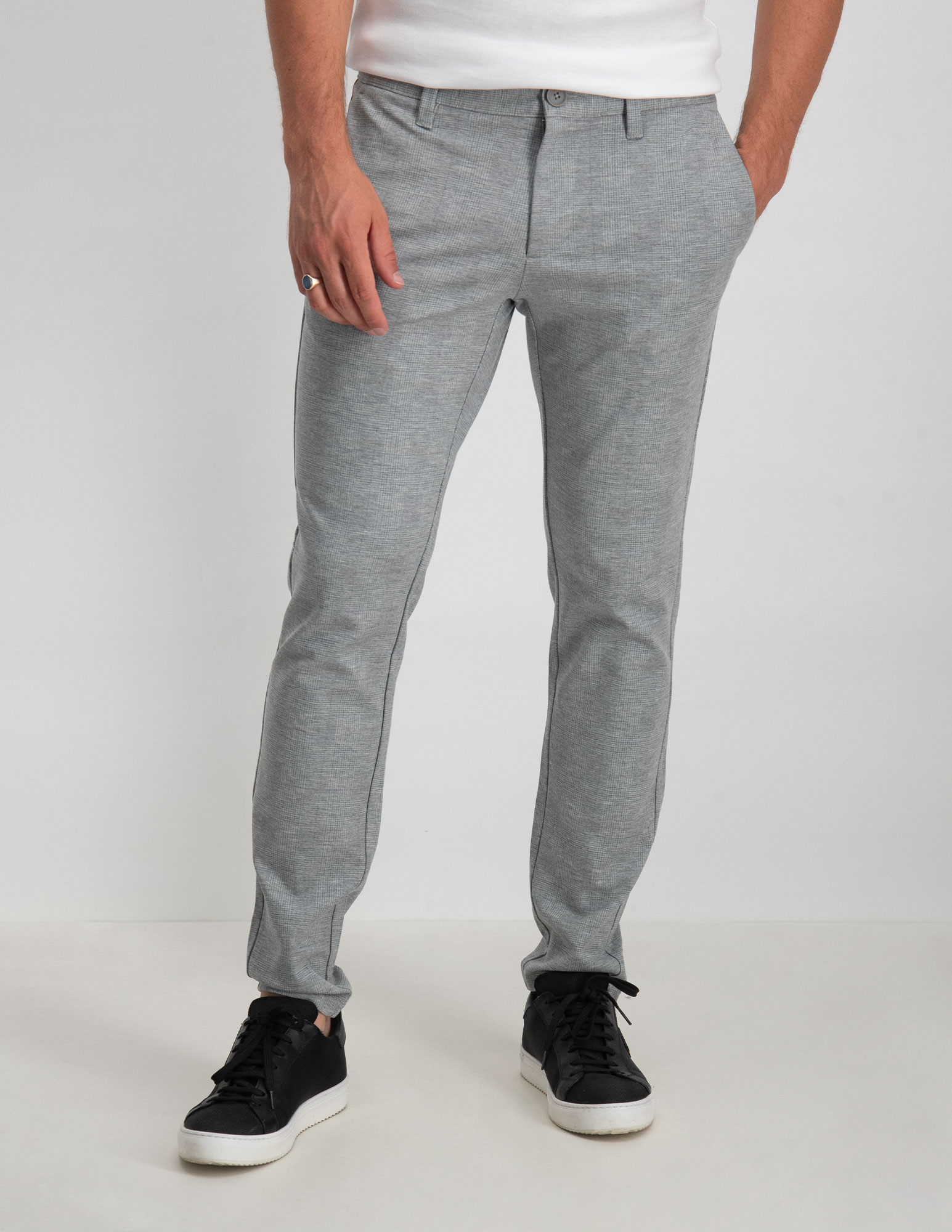 ONLY & SONS Mark pants geruit 22025665 Licht grijs