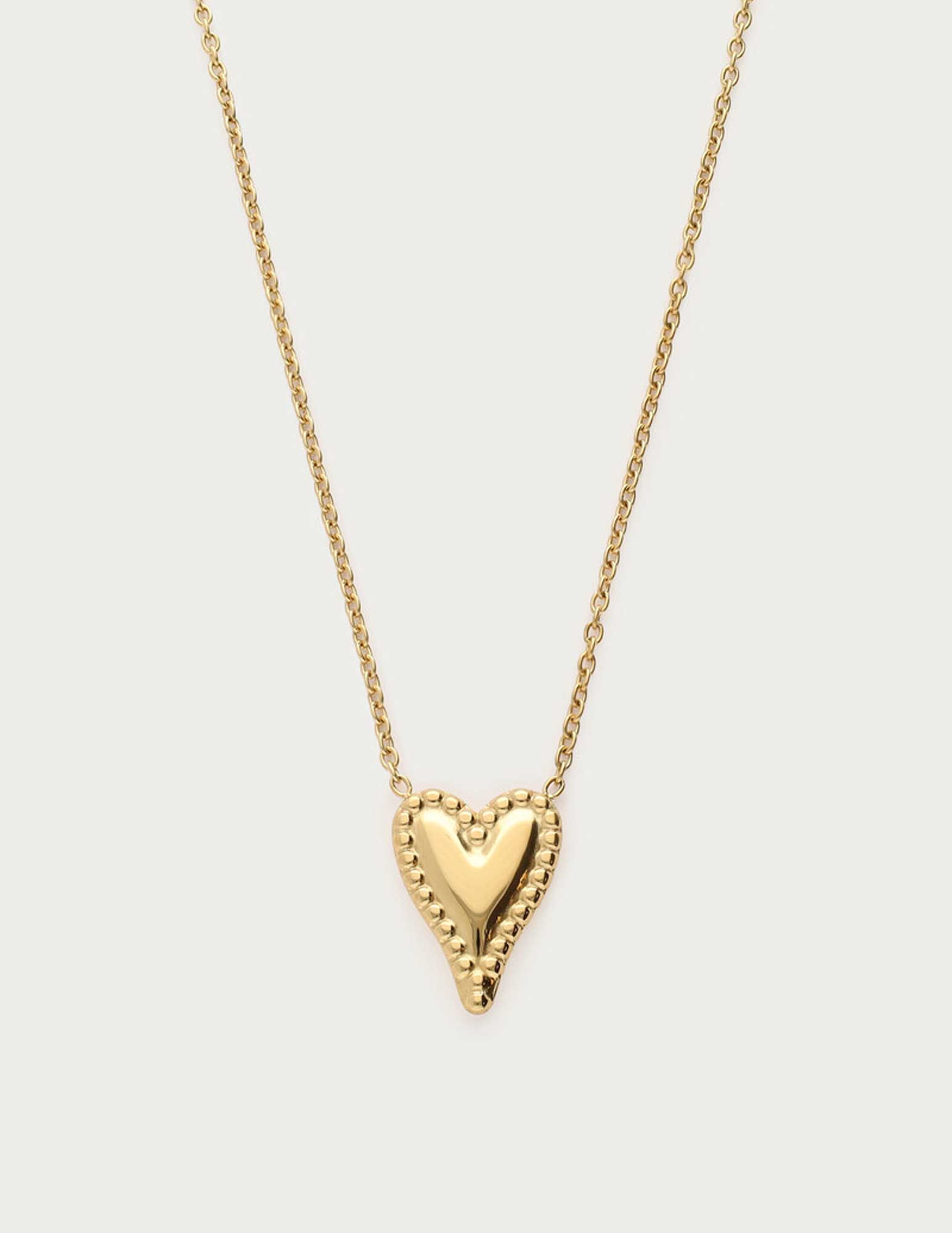 My Jewellery Fine dot heart ketting MJ13695 Goud