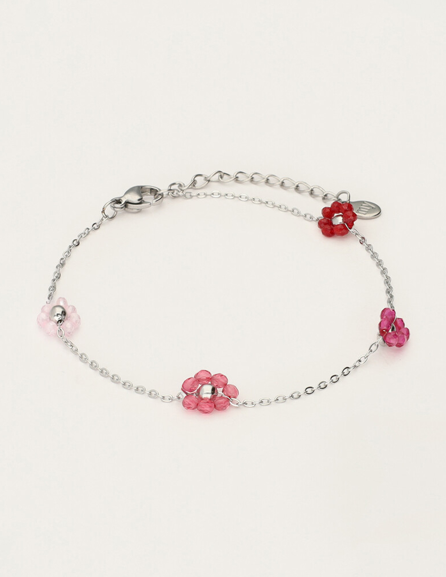 My Jewellery Sunrocks armband bloemen MJ12214 Zilver