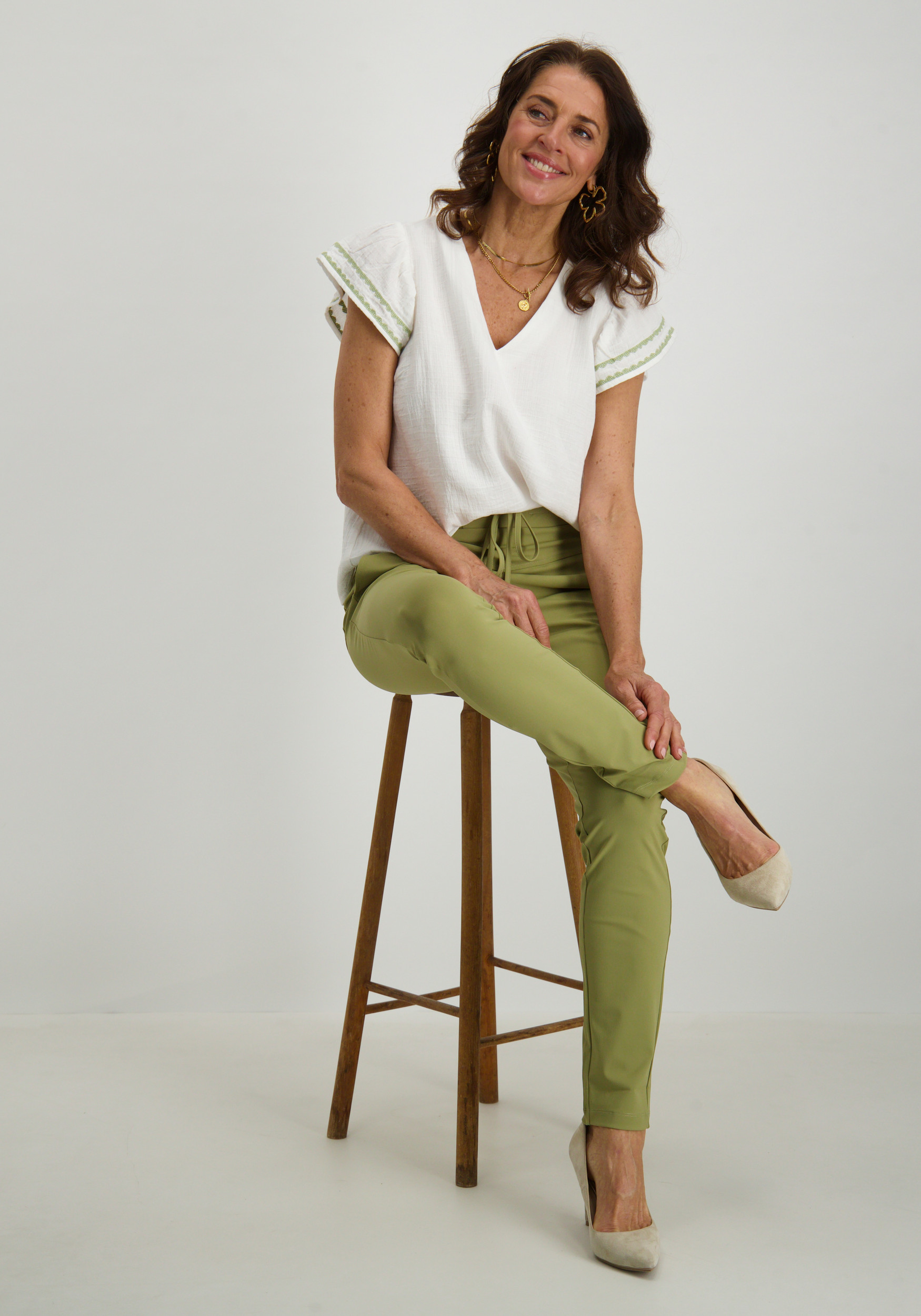 Vila Top Tovan 14104844 Wolwit-ecru