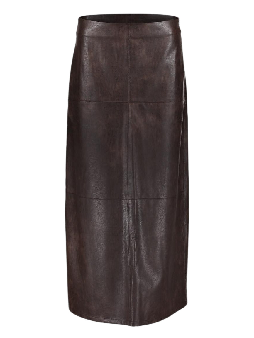 Geisha Rok leatherlook 56503-10 Donker bruin