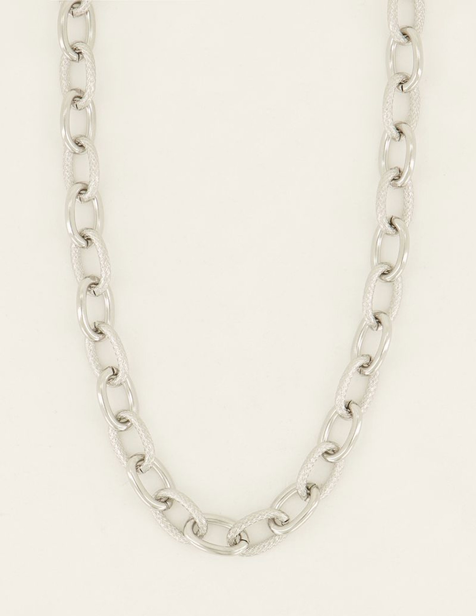My Jewellery Ketting met schakels MJ07791 Zilver