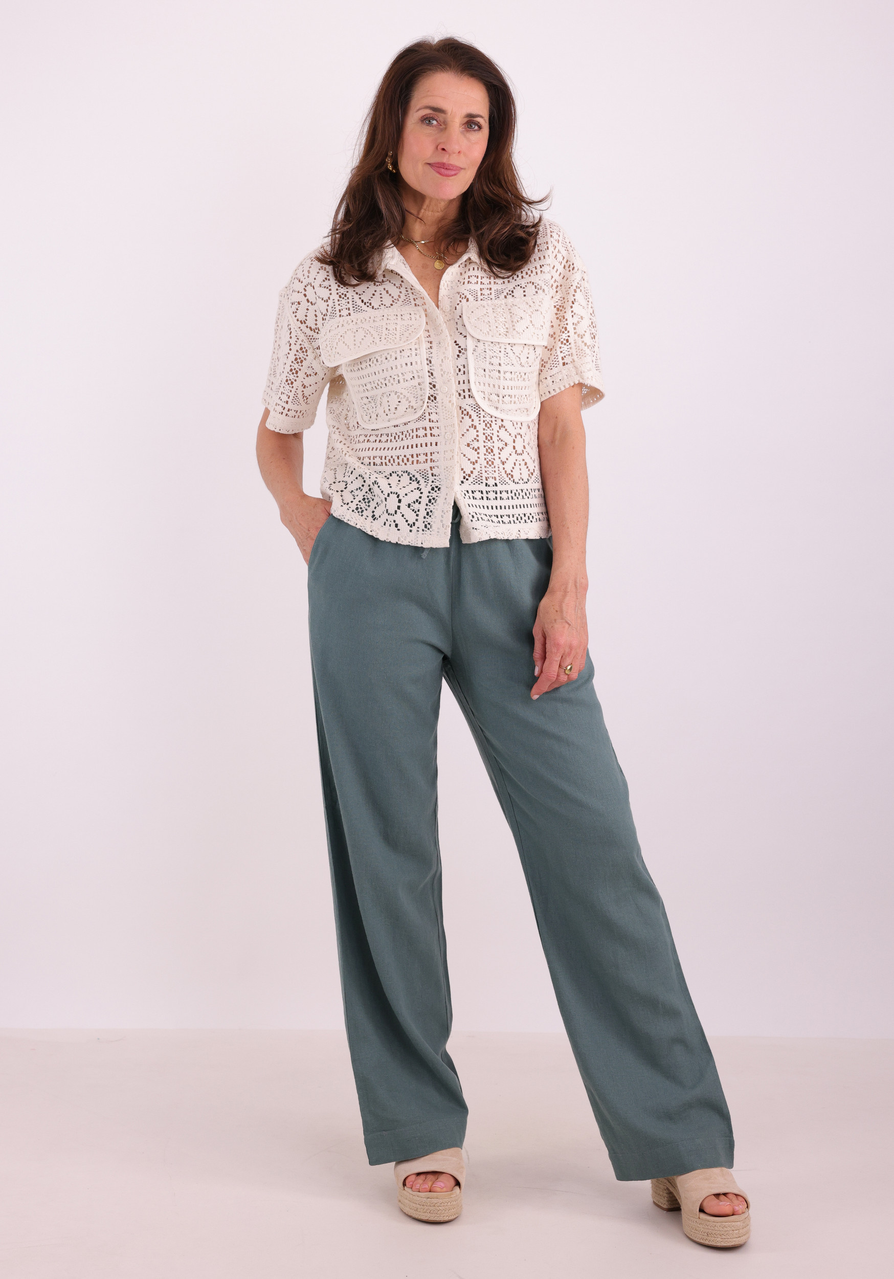 Vila Blouse Merinda 14114089 Wolwit-ecru