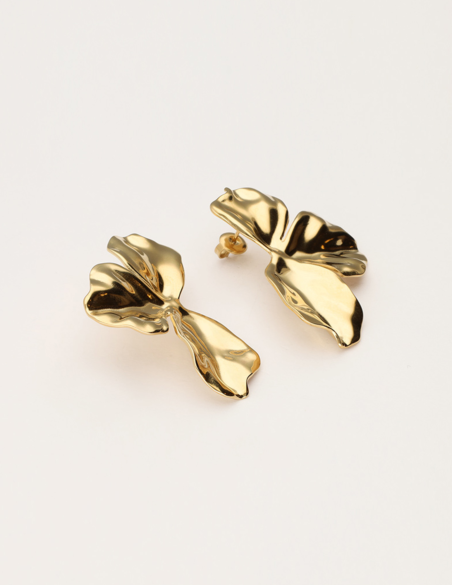 My Jewellery Iconic oorhangers halve bloem MJ12537 Goud