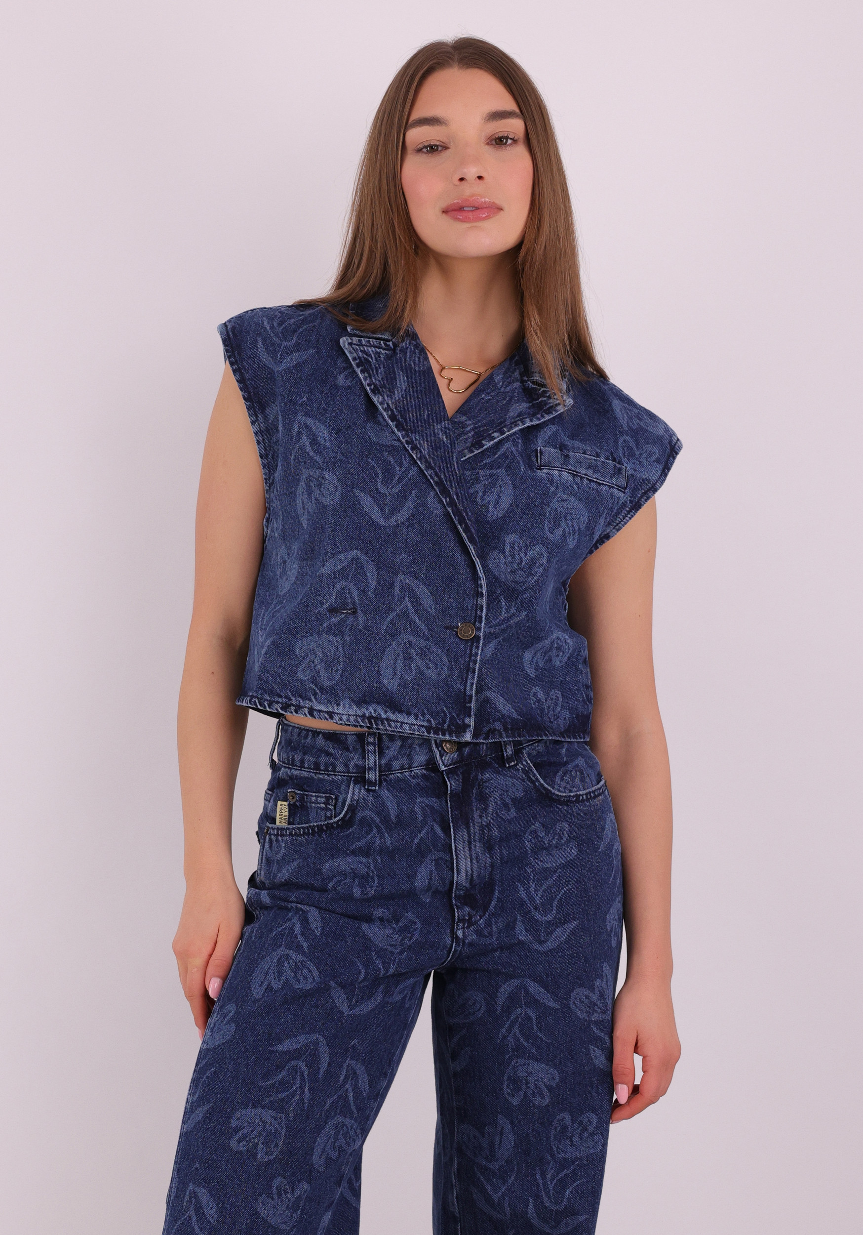 Harper & Yve Gilet Esmee SS6D203 Blauw