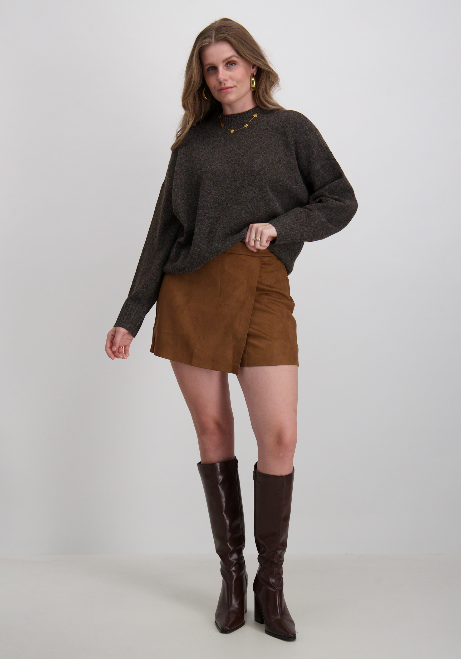 Vero moda Trui Boom 10320463 Donker bruin