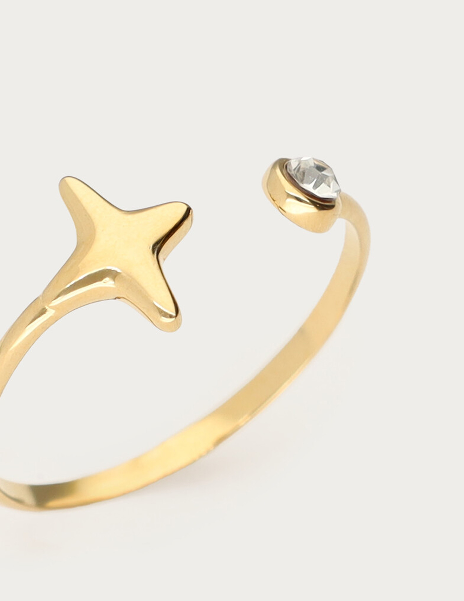 My Jewellery Ring met Poolster en strass MJ14827 Goud