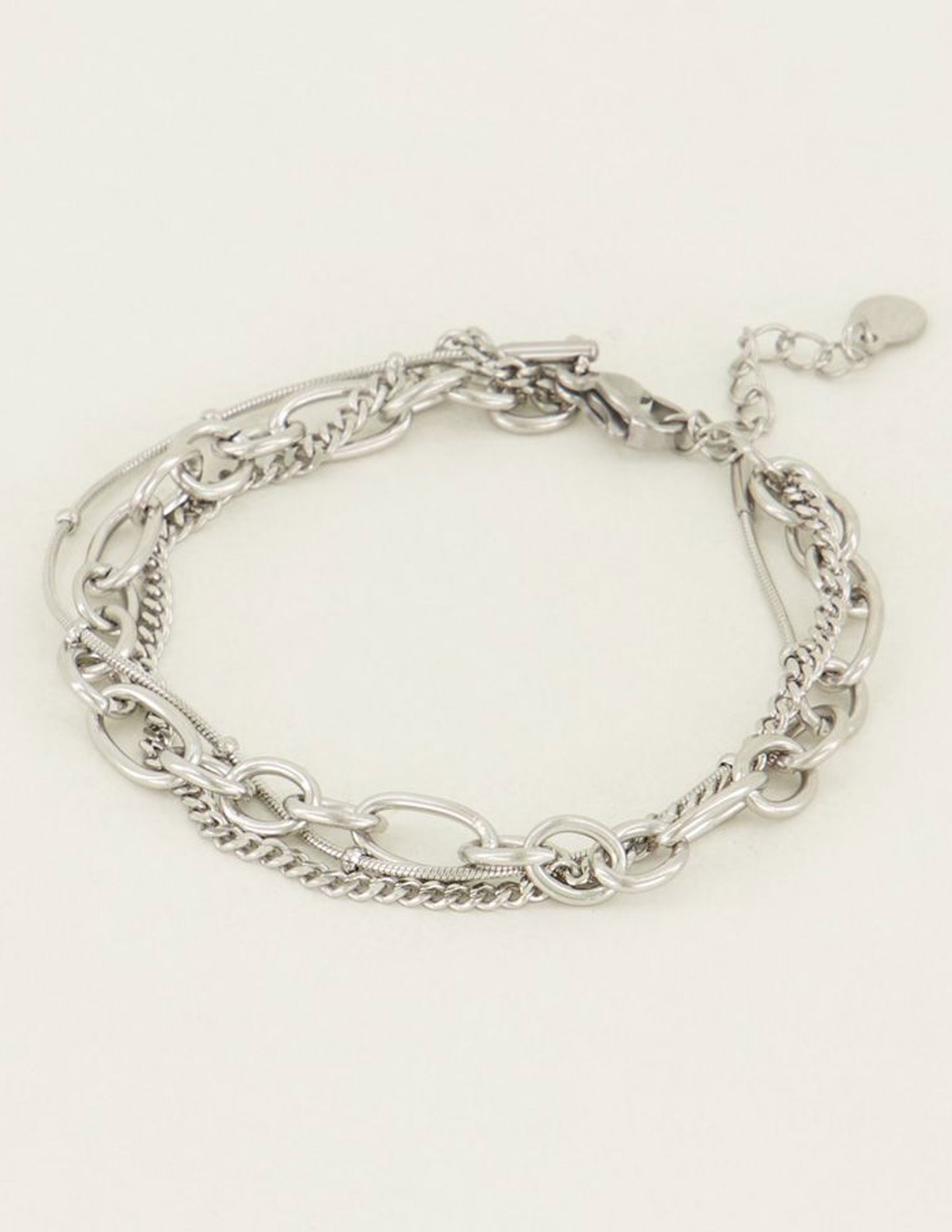 My Jewellery Armband drielaags  MJ04878 Zilver