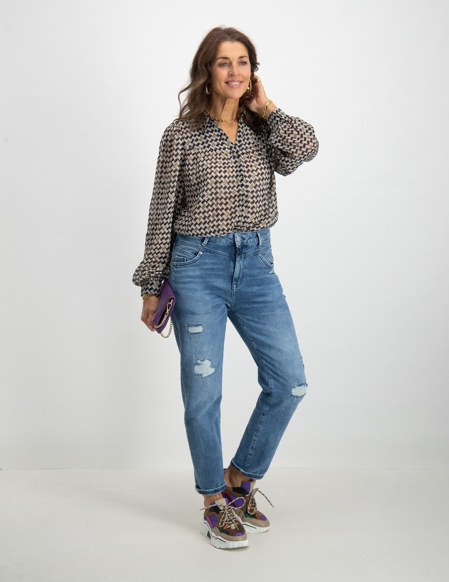 Cup of Joe Boyfriend jeans Victoria Blauw