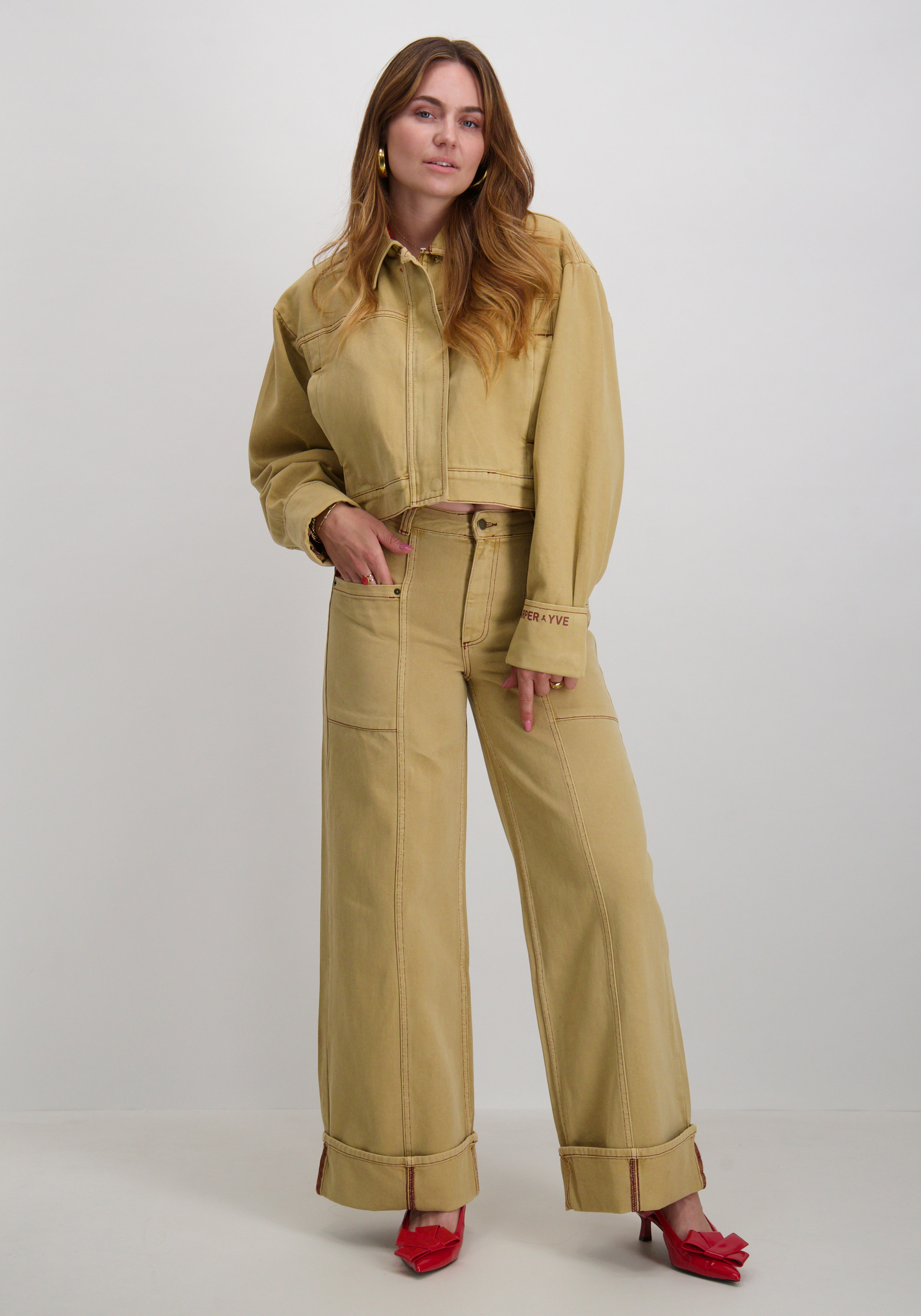 Harper & Yve Jeans Madelynn AW25Z100 Beige