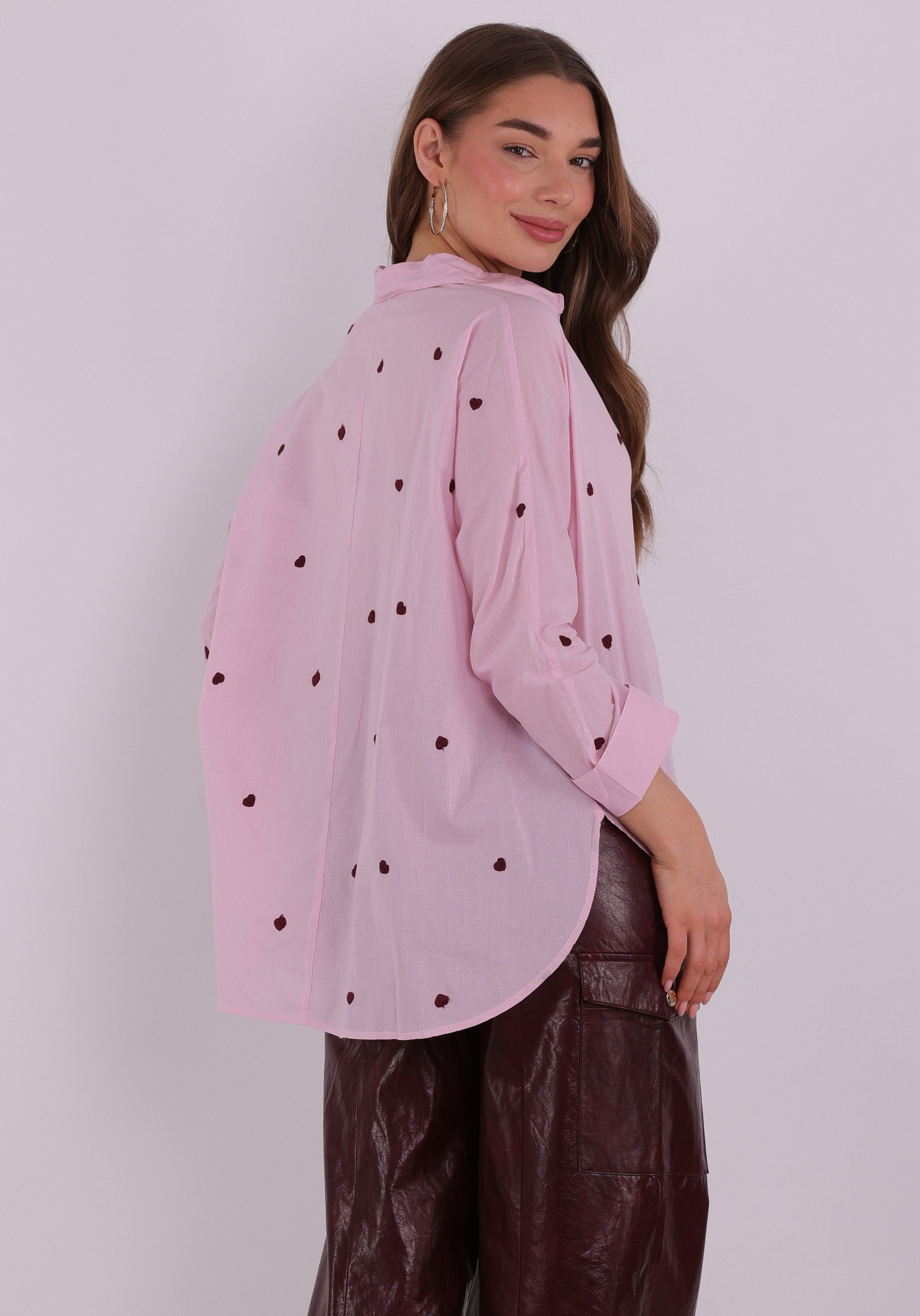 Only Blouse New lina grace 15283743 Roze