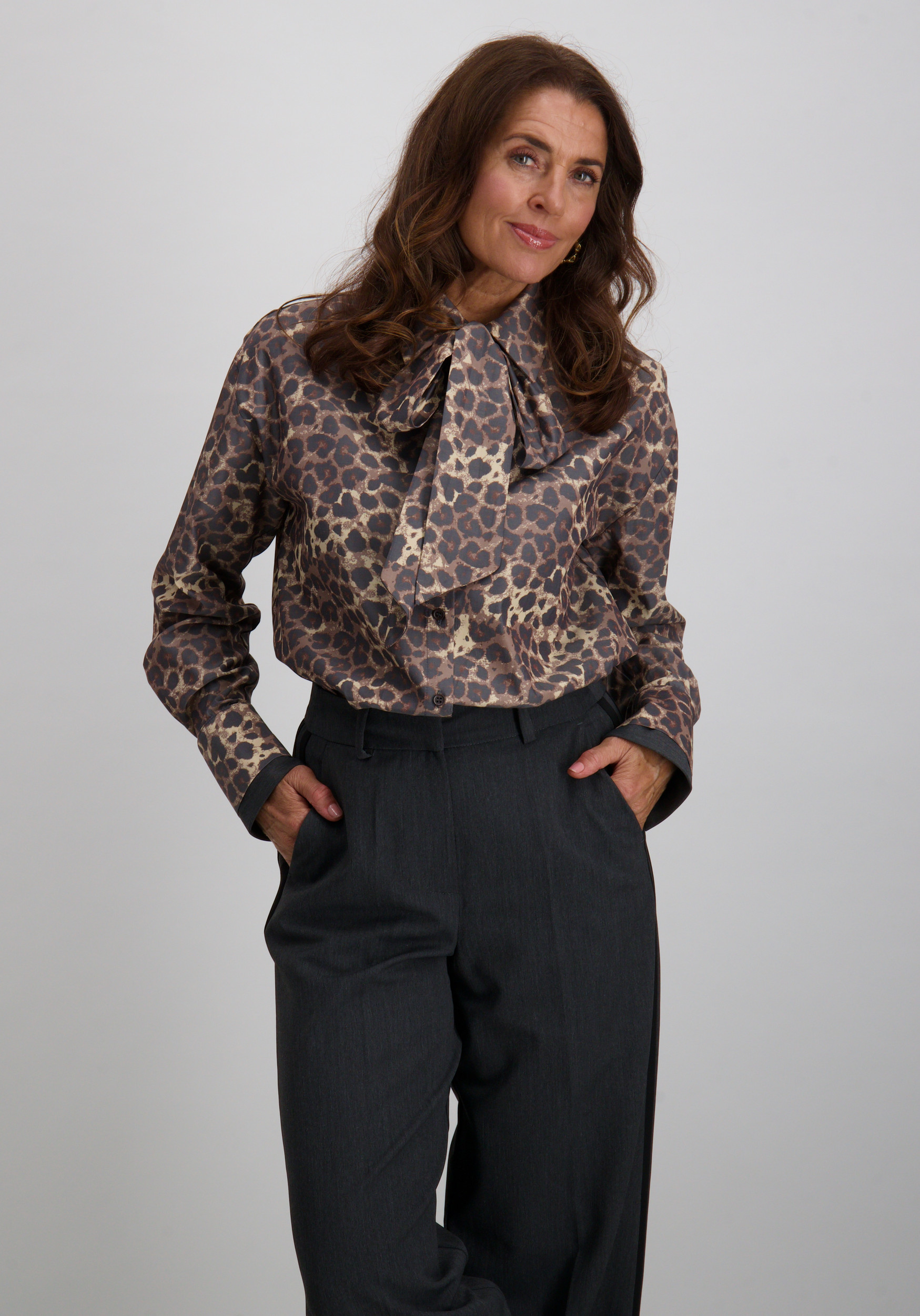 Jansen Amsterdam Blouse  KESSA W25 Bruin