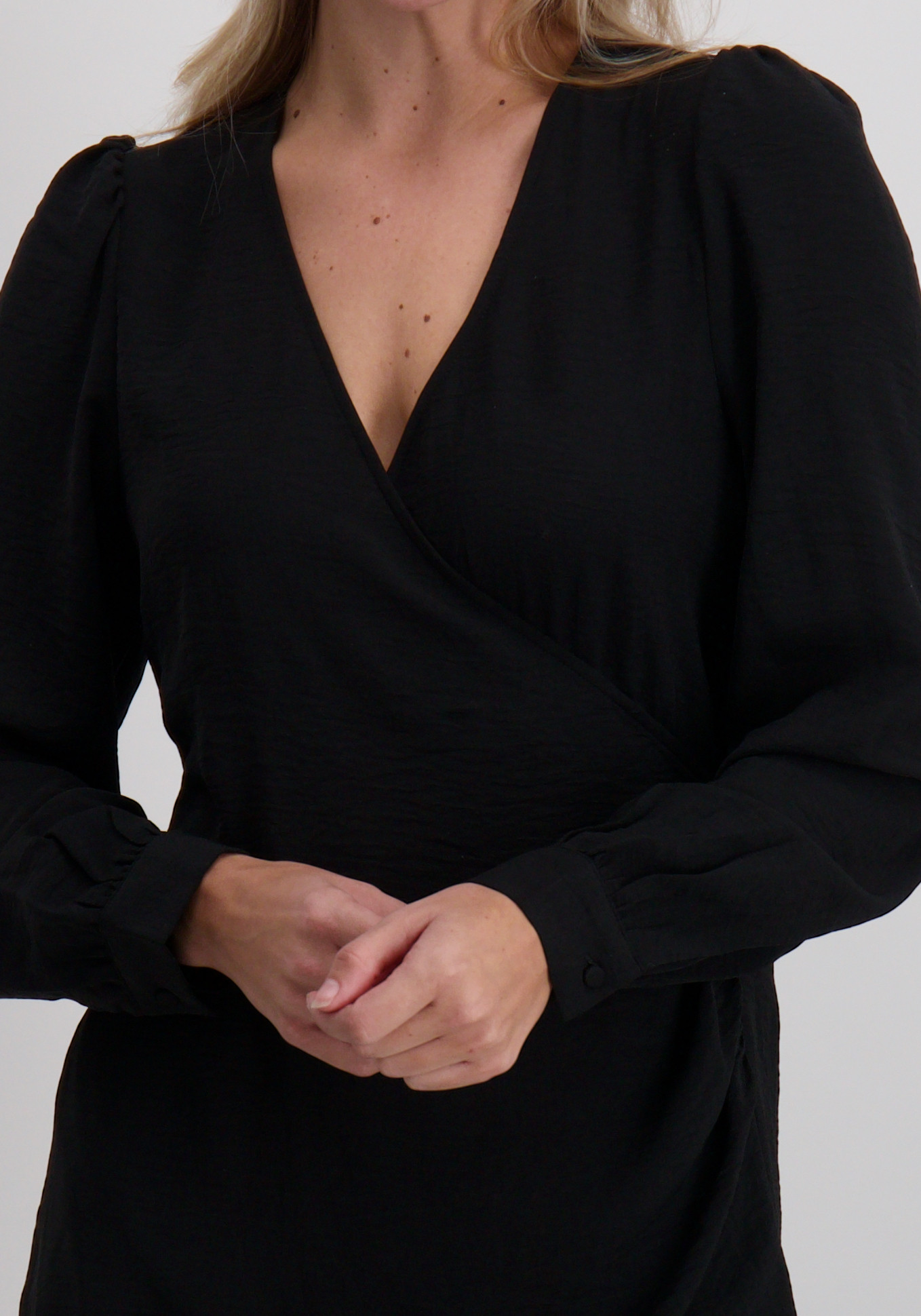 Vero moda Jurk Carla foil 10335942 Zwart