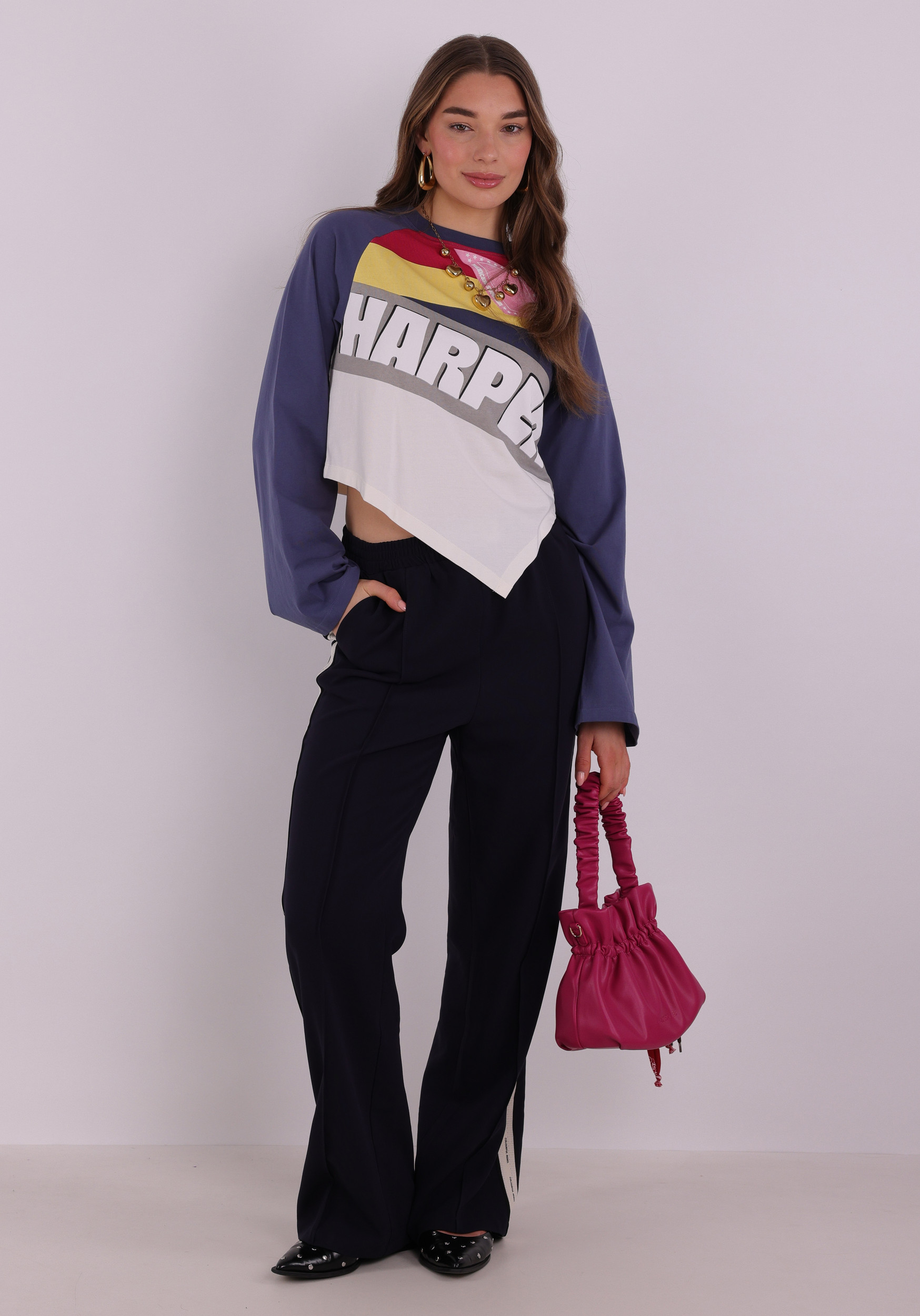 Harper & Yve Shirt Mexican summer SS6Y500 Raf blauw