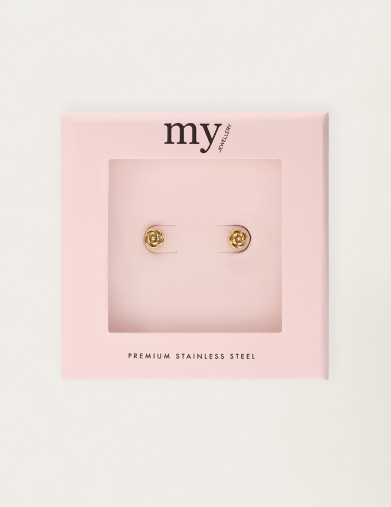 My Jewellery Studs met platte roos MJ12092 Goud