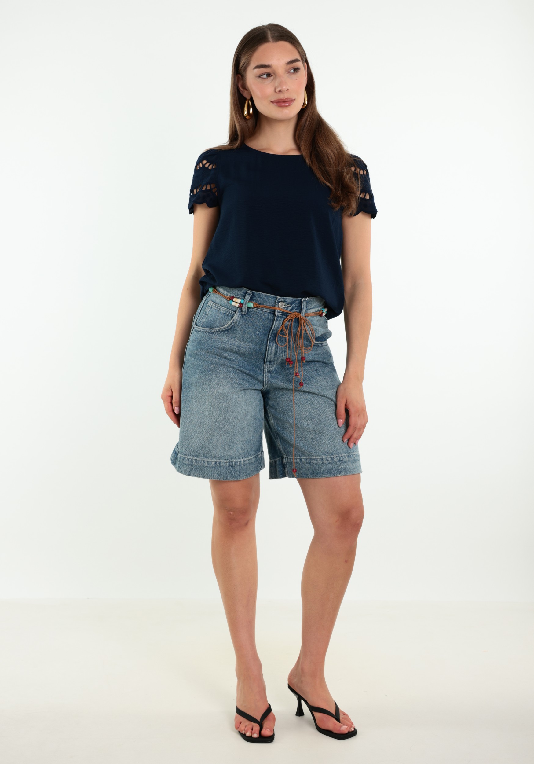 JDY Blouse Hannah 15312609 Donker blauw