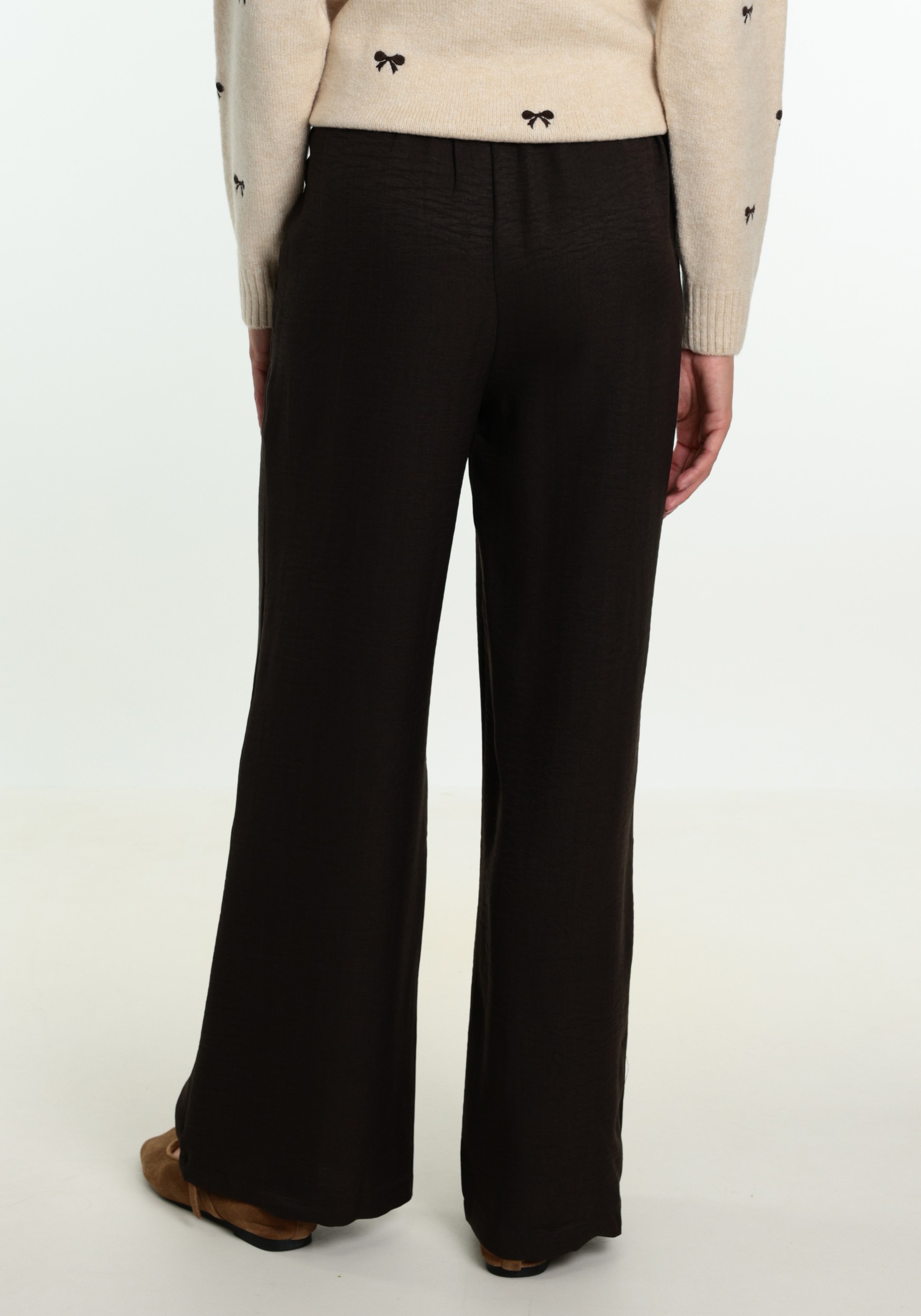 VERO MODA Broek Melaney 10316385 Donker bruin