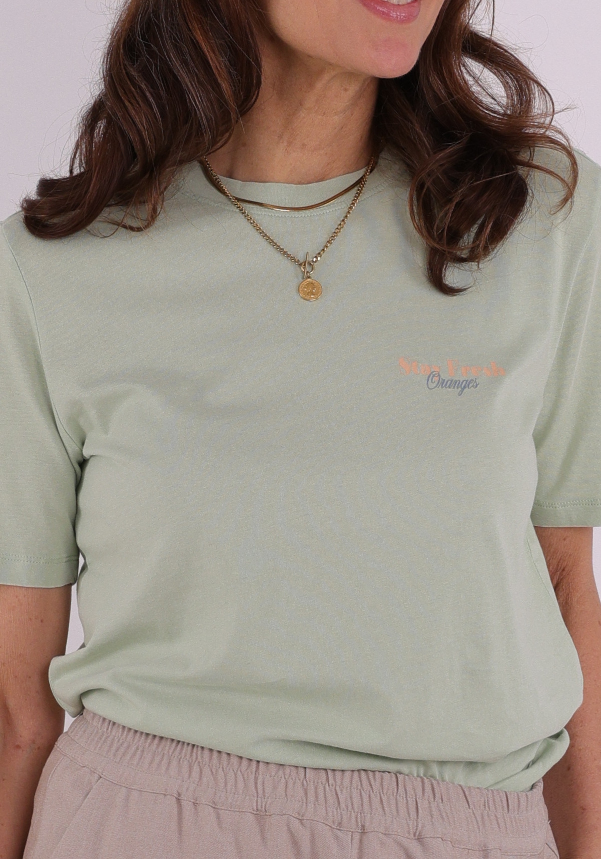 Only T-shirt Lucy 15367829 Licht groen