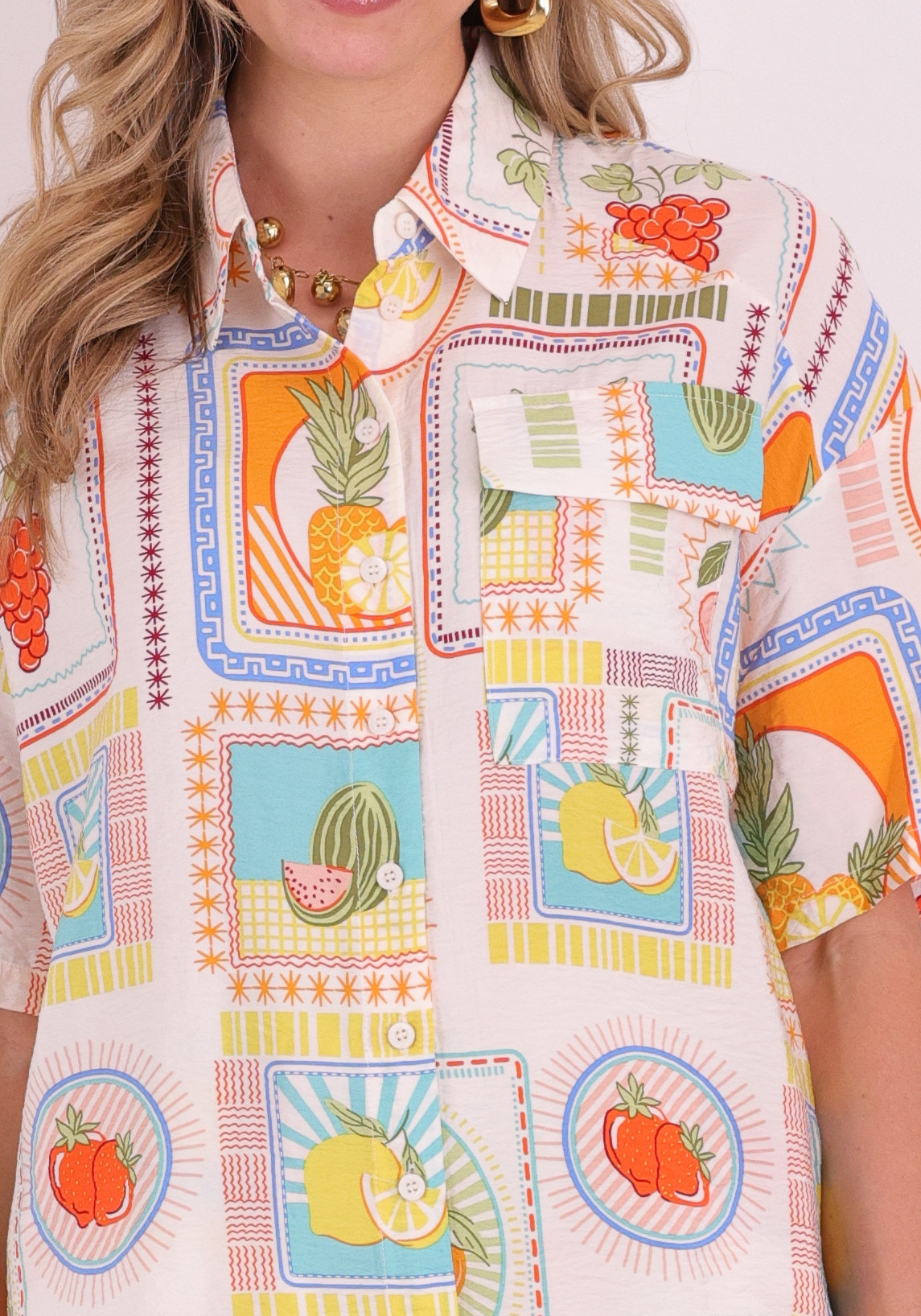 Culture Blouse Orange 50113011 Multi