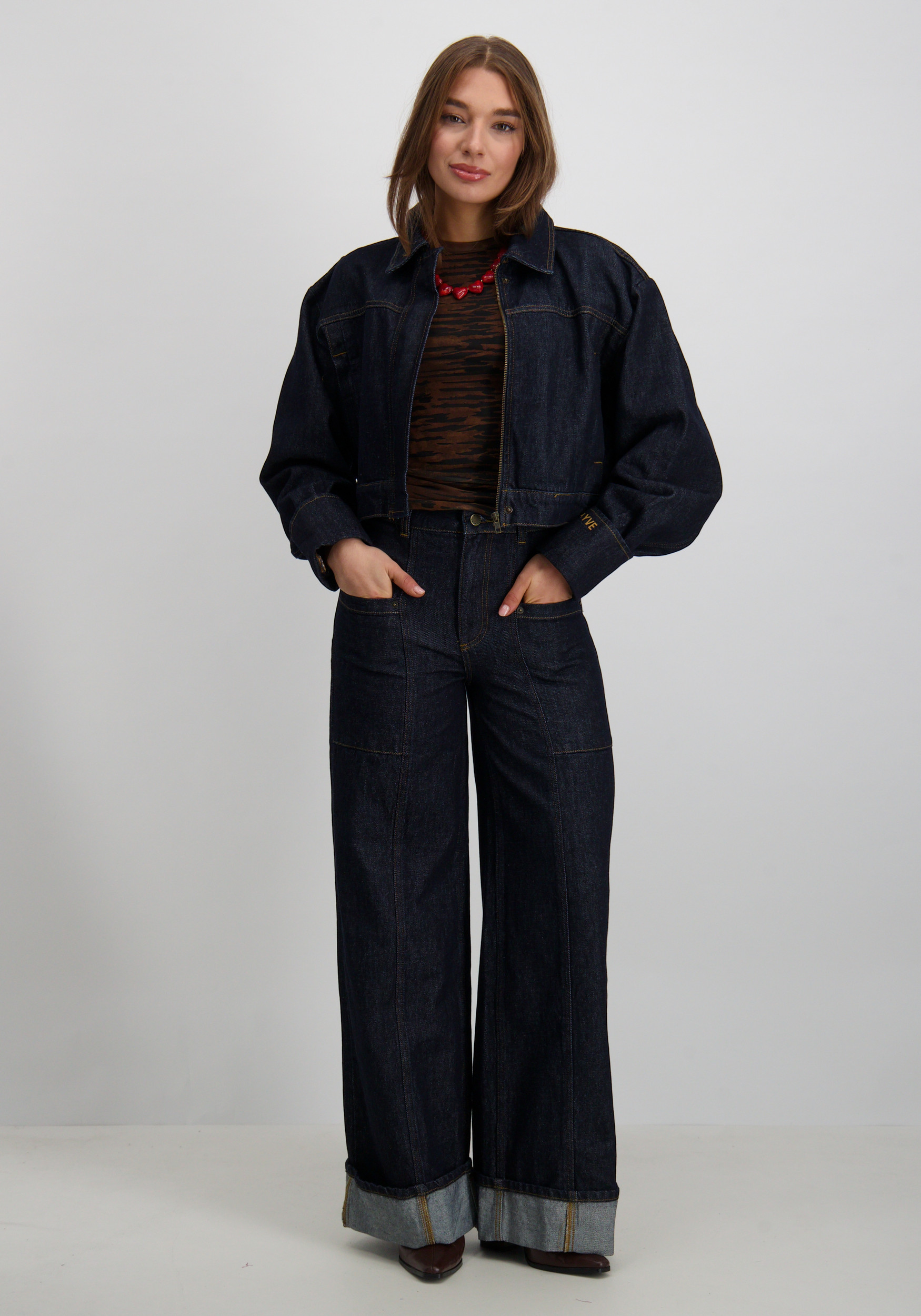 Harper & Yve Jacket Fiona DW25Z210 Donker blauw