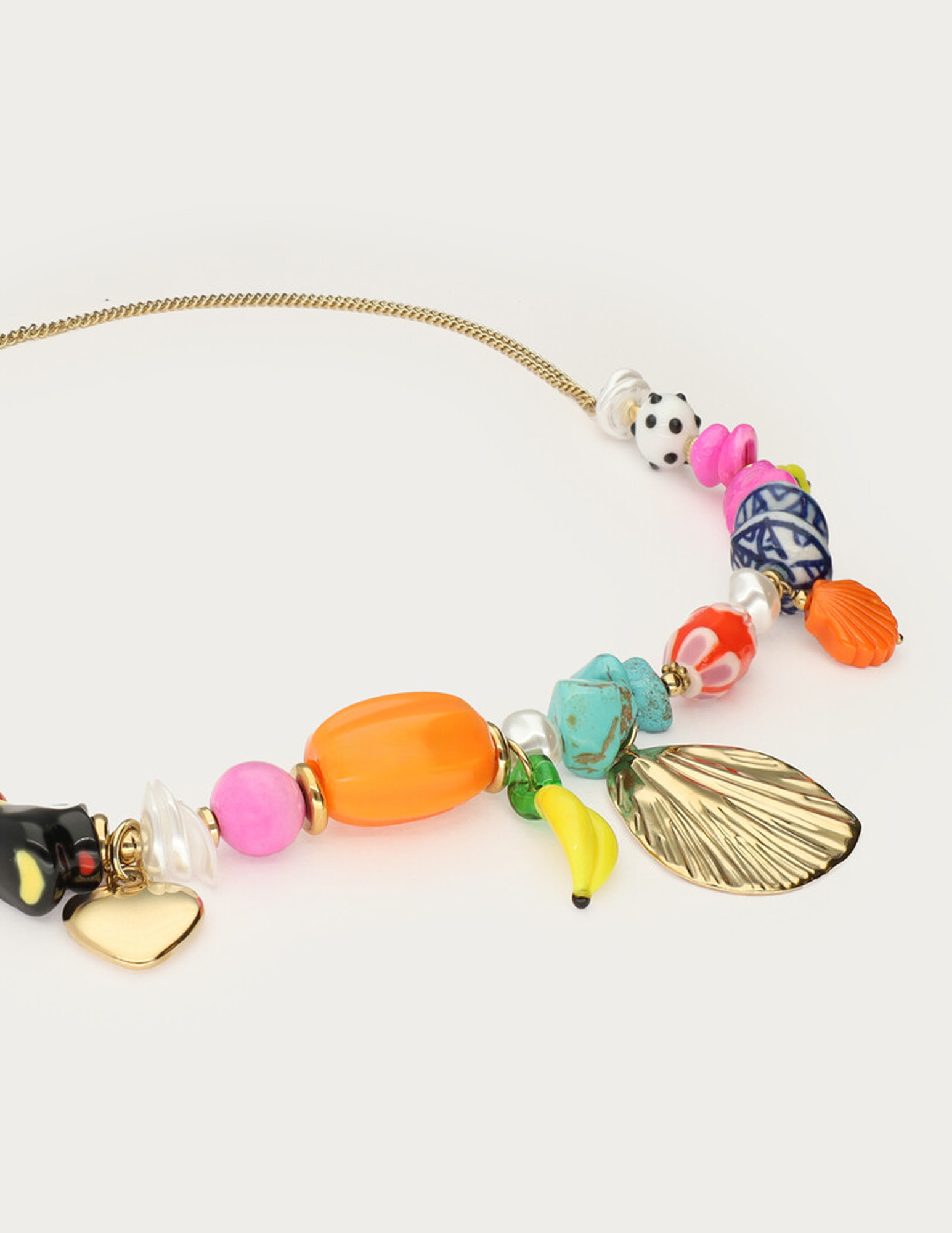 My Jewellery Tropical kralen ketting met toekan MJ15544 Goud
